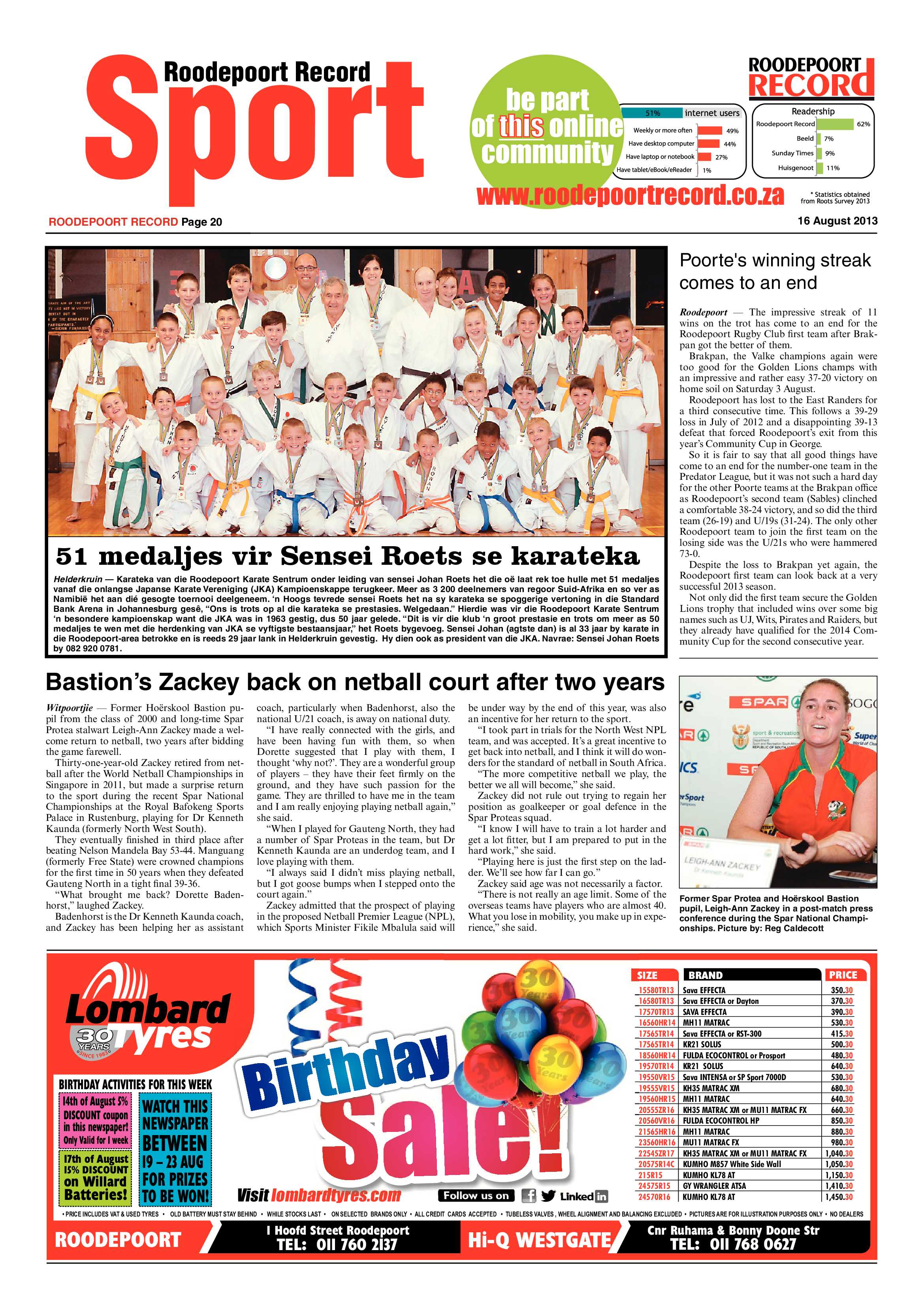 Roodepoort Record 16 August 2013 page 20