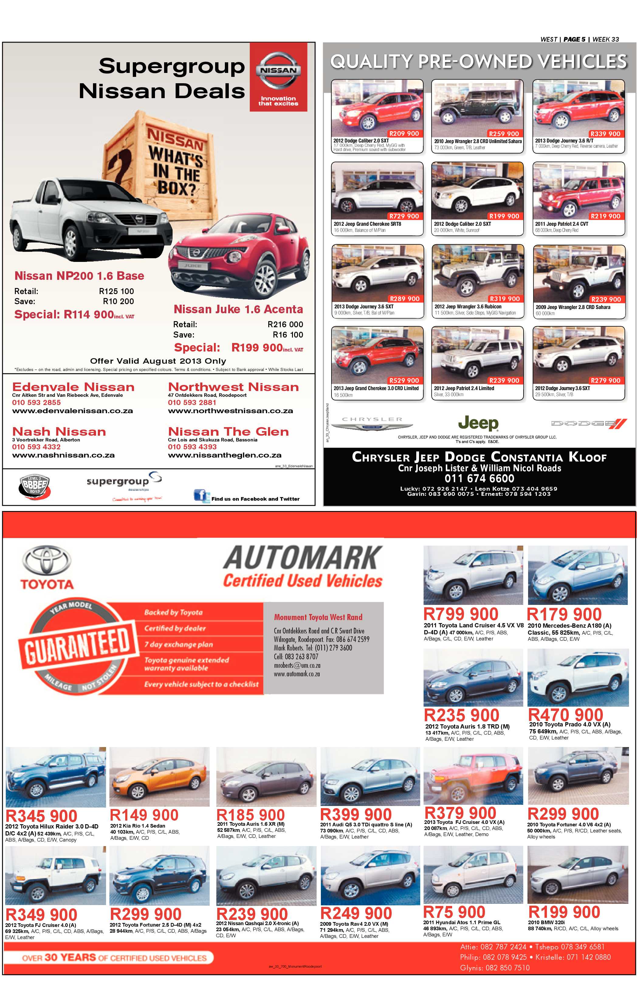 Roodepoort Record 16 August 2013 page 25