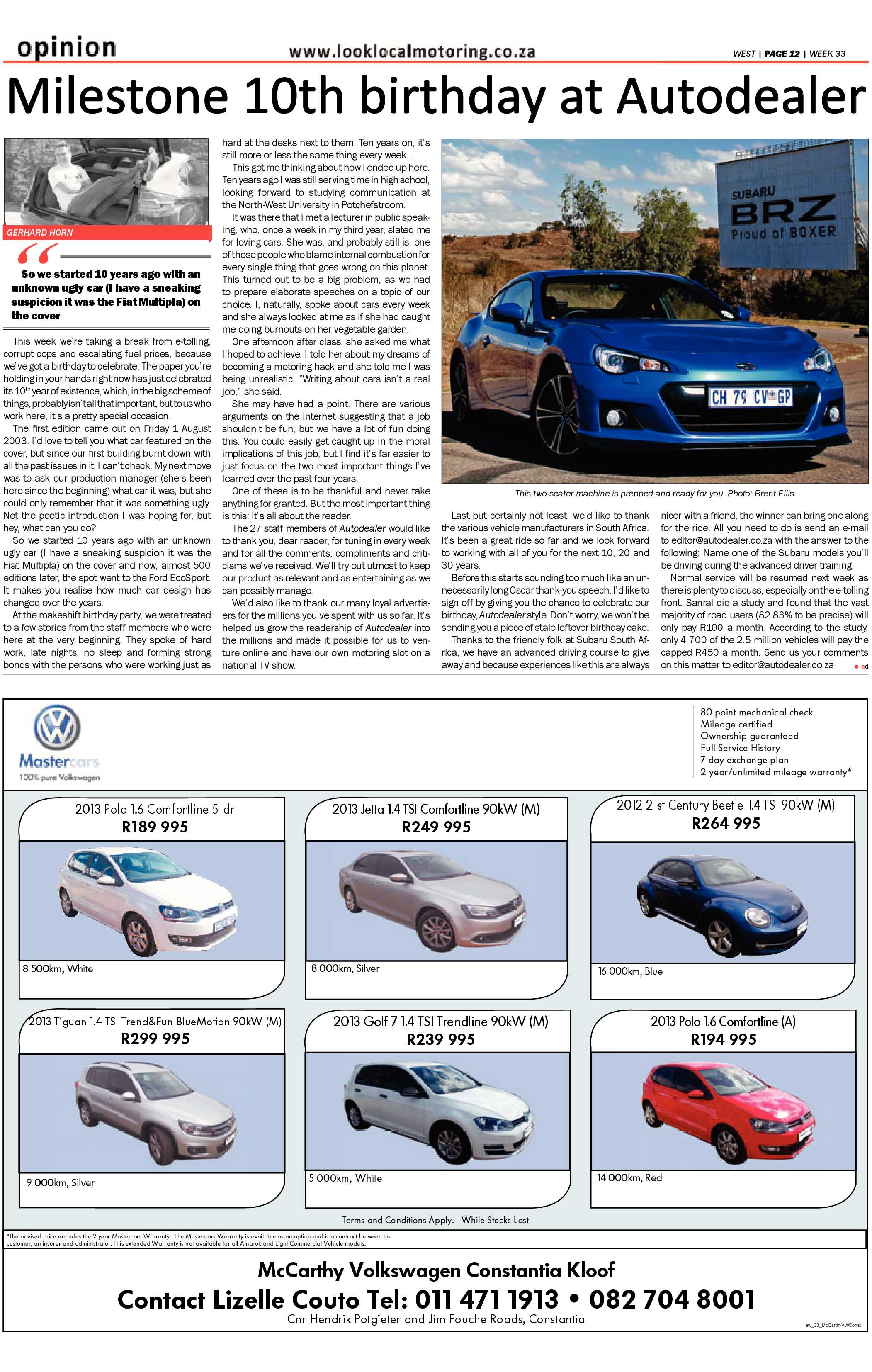 Roodepoort Record 16 August 2013 page 32