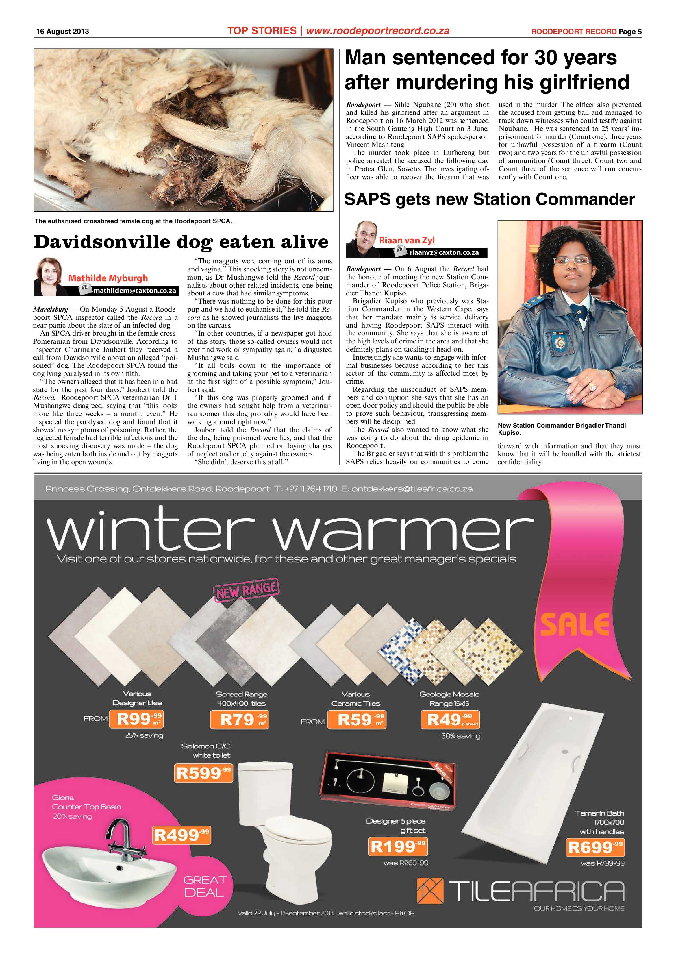 Roodepoort Record 16 August 2013 page 5