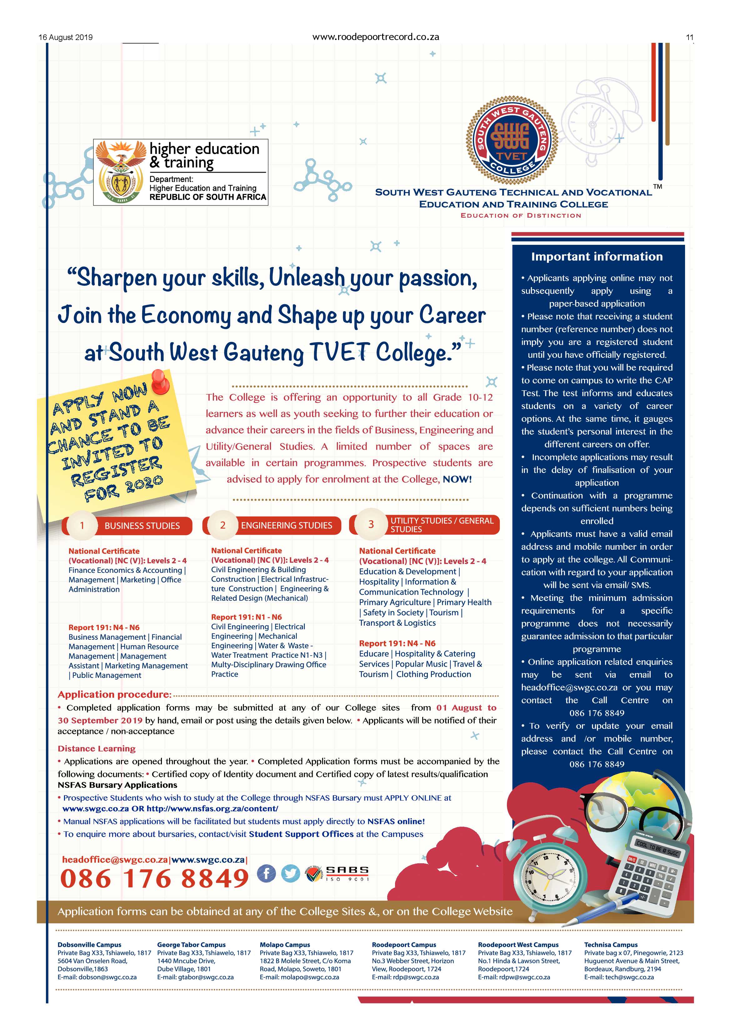 Roodepoort Record 16 August 2019 page 11