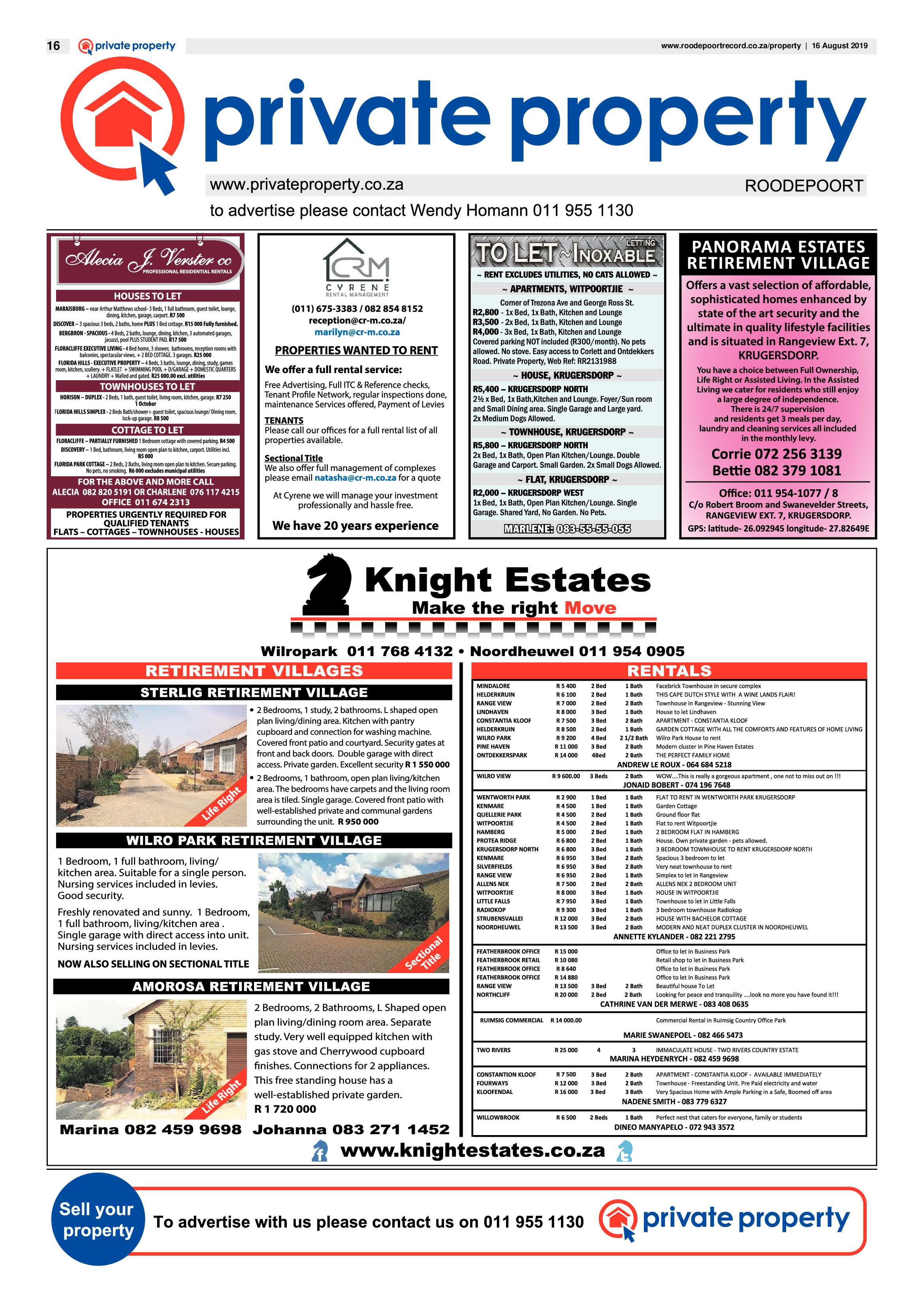 Roodepoort Record 16 August 2019 page 16