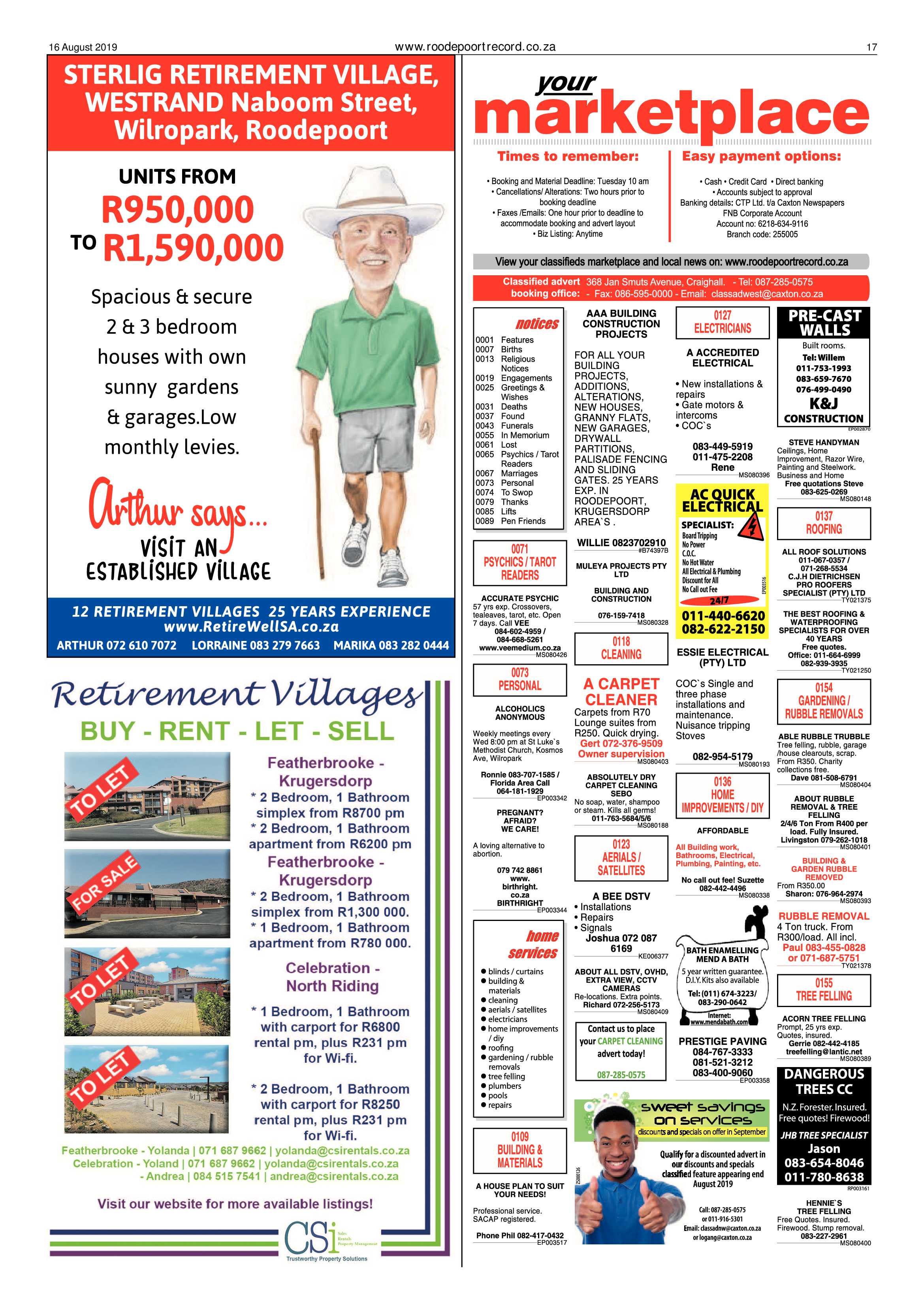 Roodepoort Record 16 August 2019 page 17