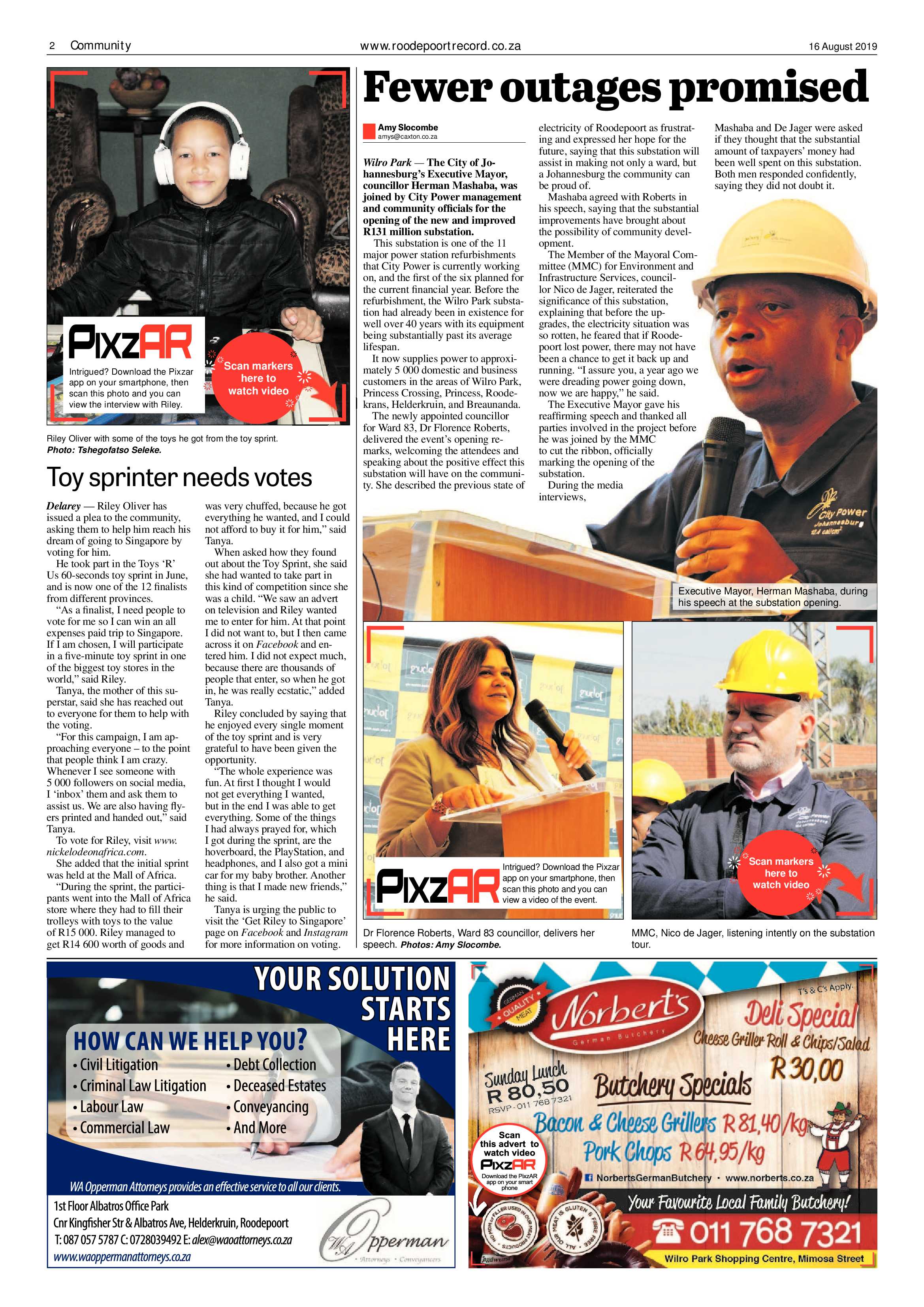 Roodepoort Record 16 August 2019 page 2