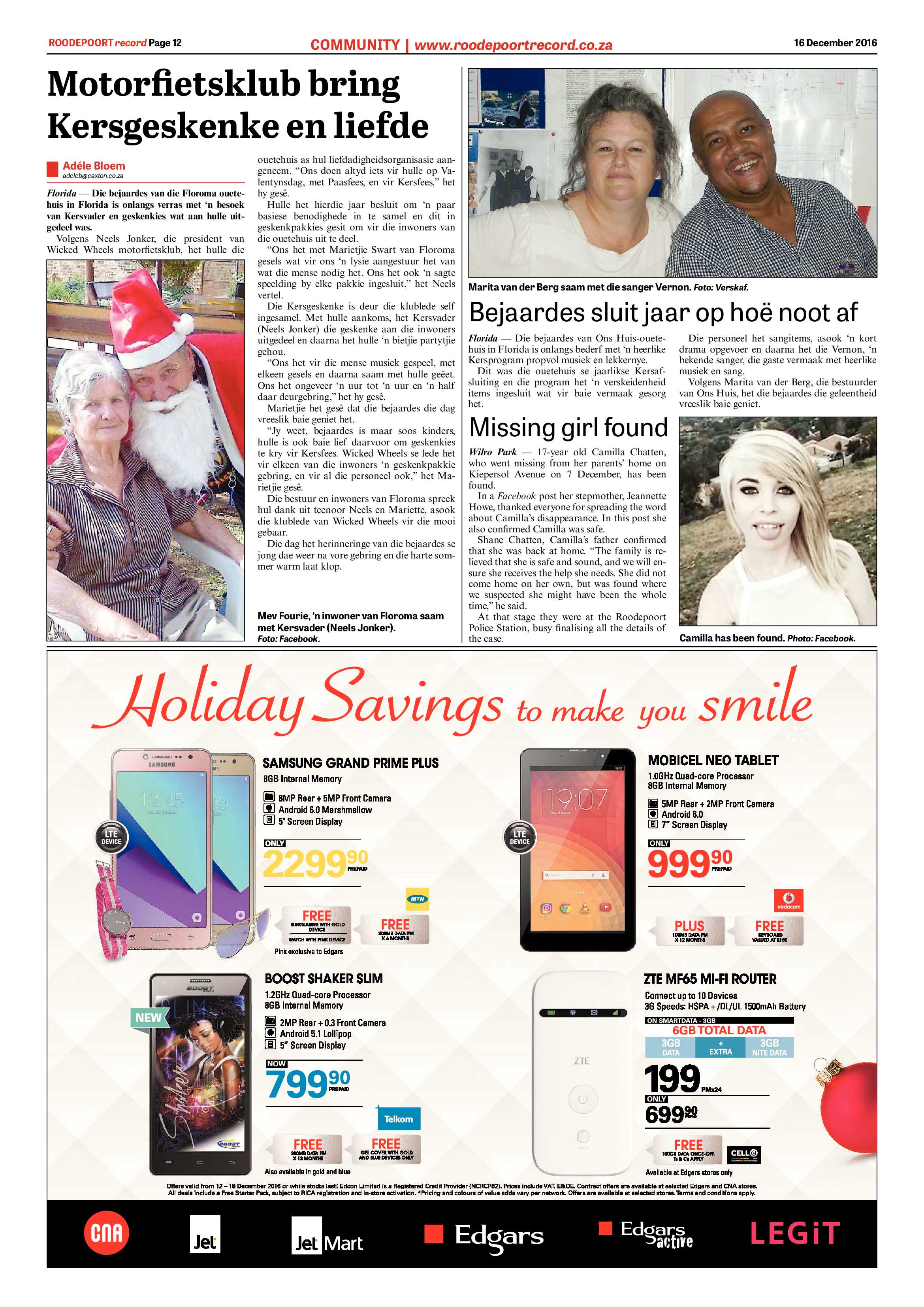 Roodepoort Record 16 December 2016 page 12