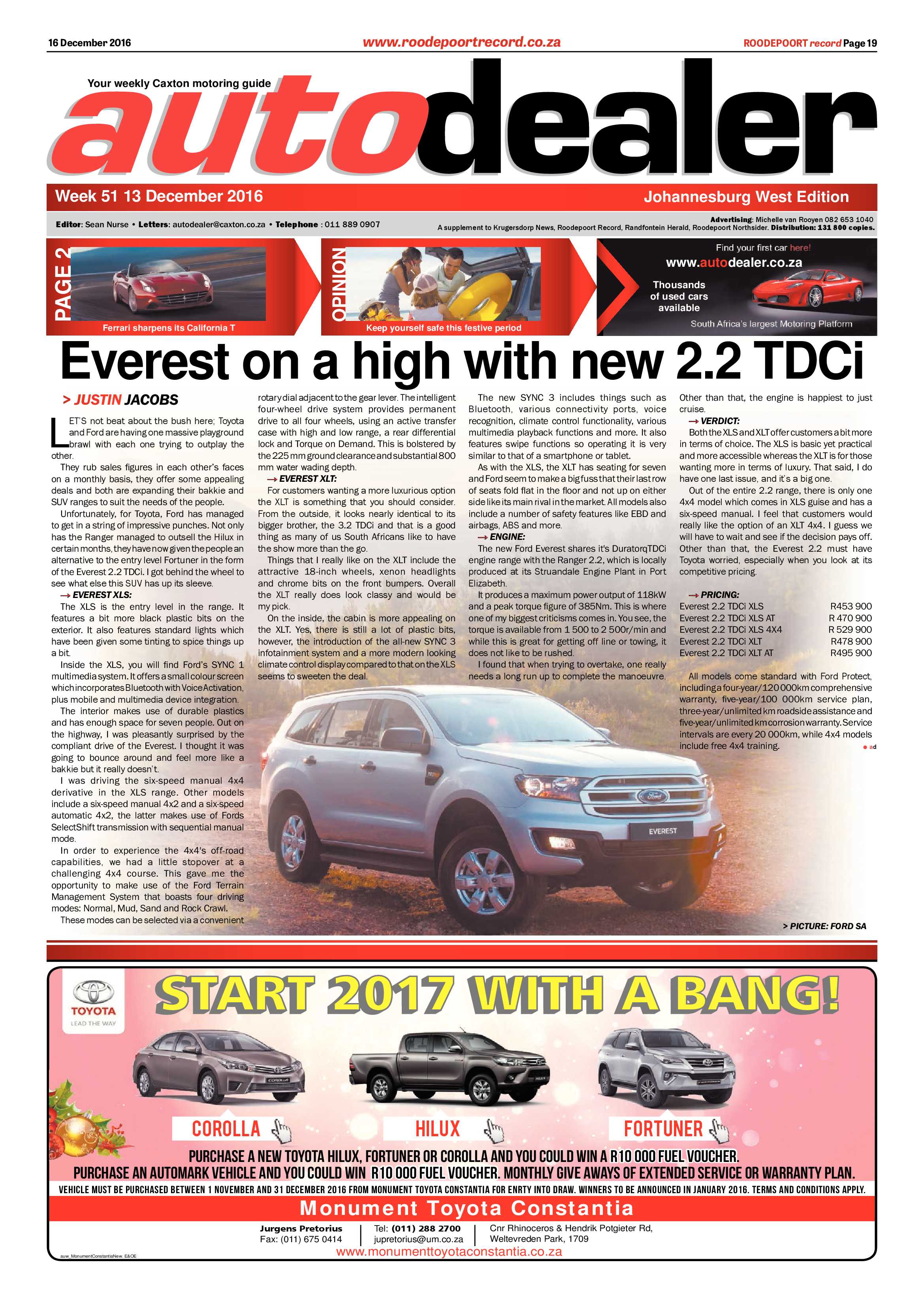 Roodepoort Record 16 December 2016 page 19