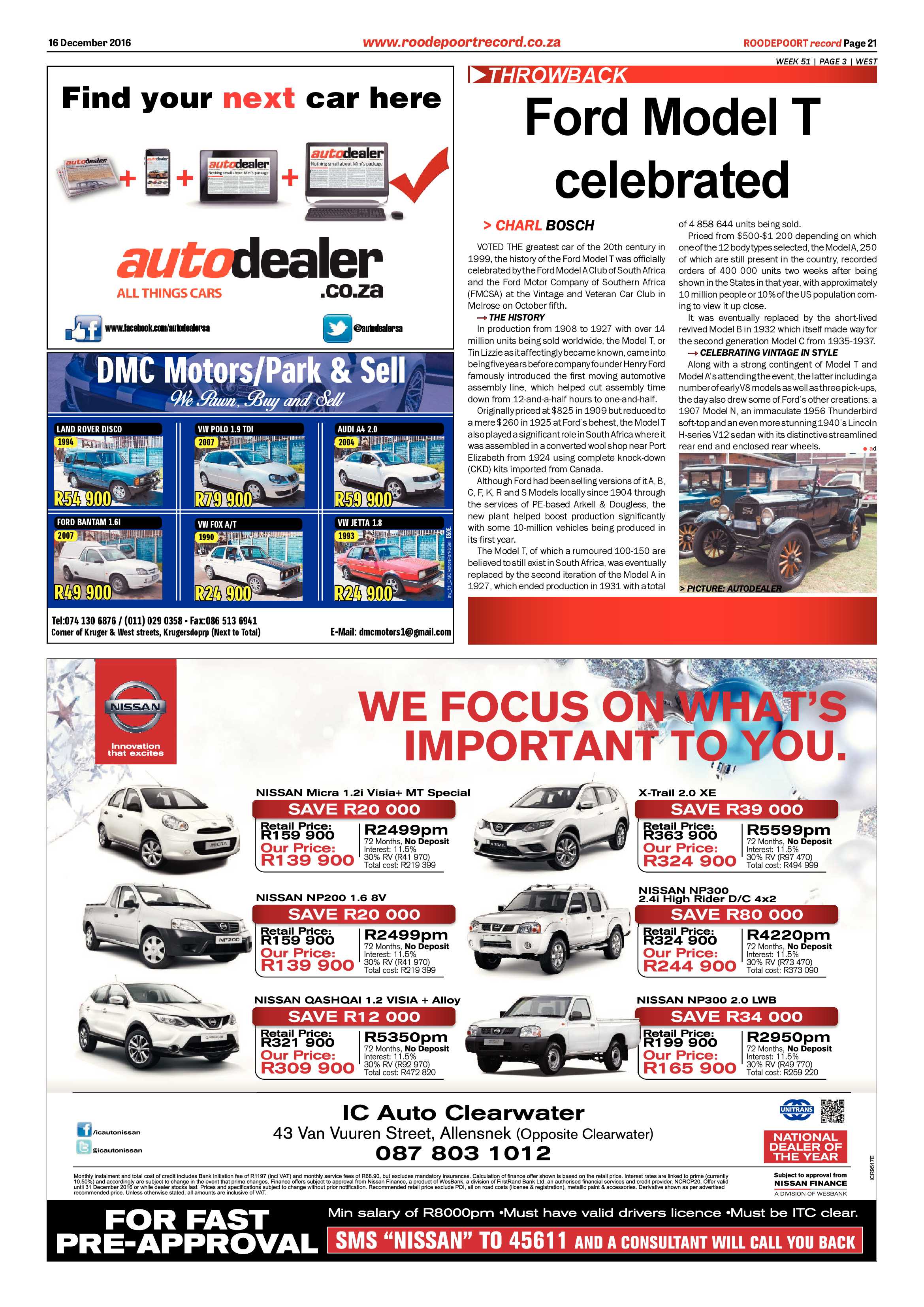 Roodepoort Record 16 December 2016 page 21