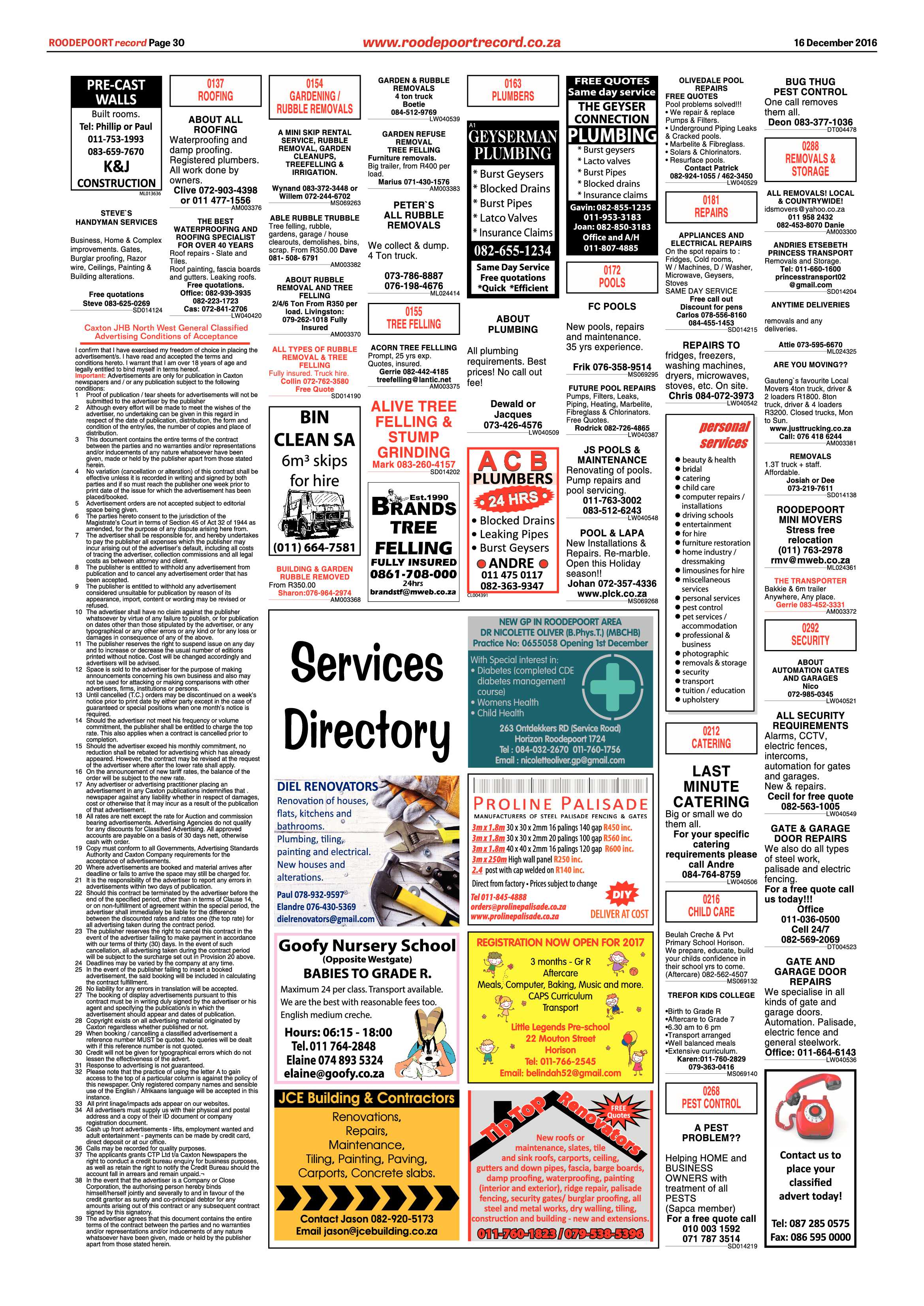 Roodepoort Record 16 December 2016 page 30