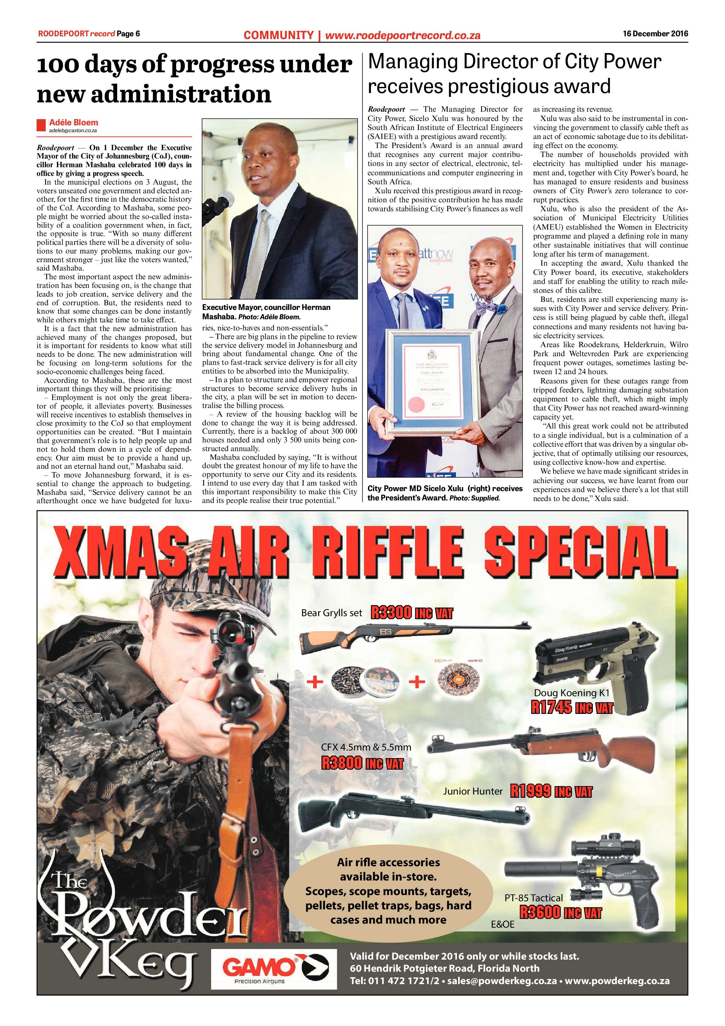 Roodepoort Record 16 December 2016 page 6