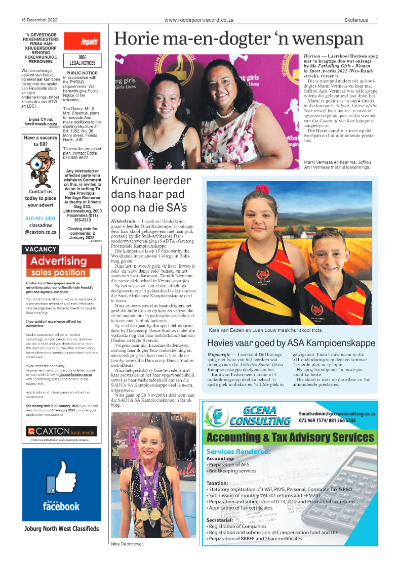 Roodepoort Record 16 December 2022 page 11
