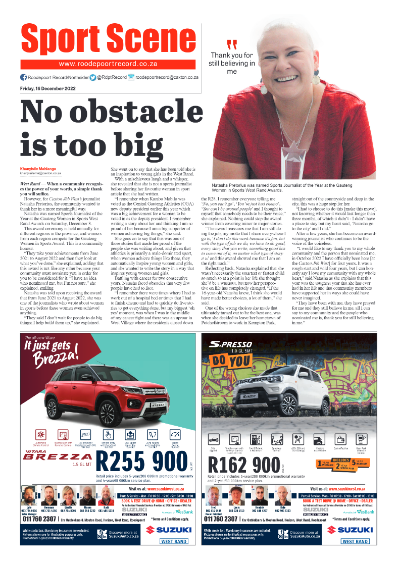 Roodepoort Record 16 December 2022 page 12