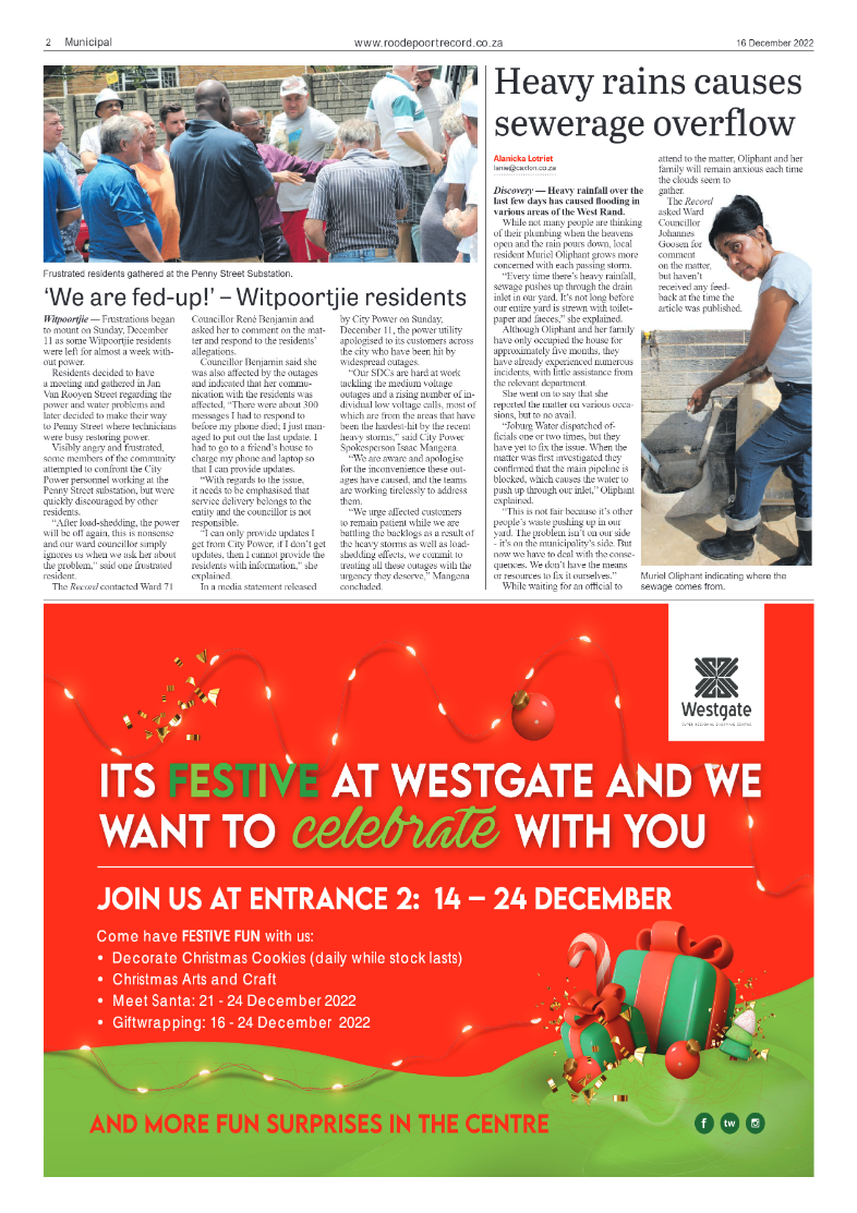 Roodepoort Record 16 December 2022 page 2