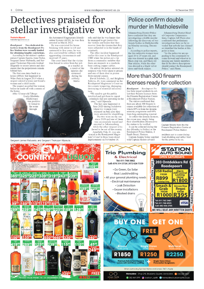 Roodepoort Record 16 December 2022 page 6