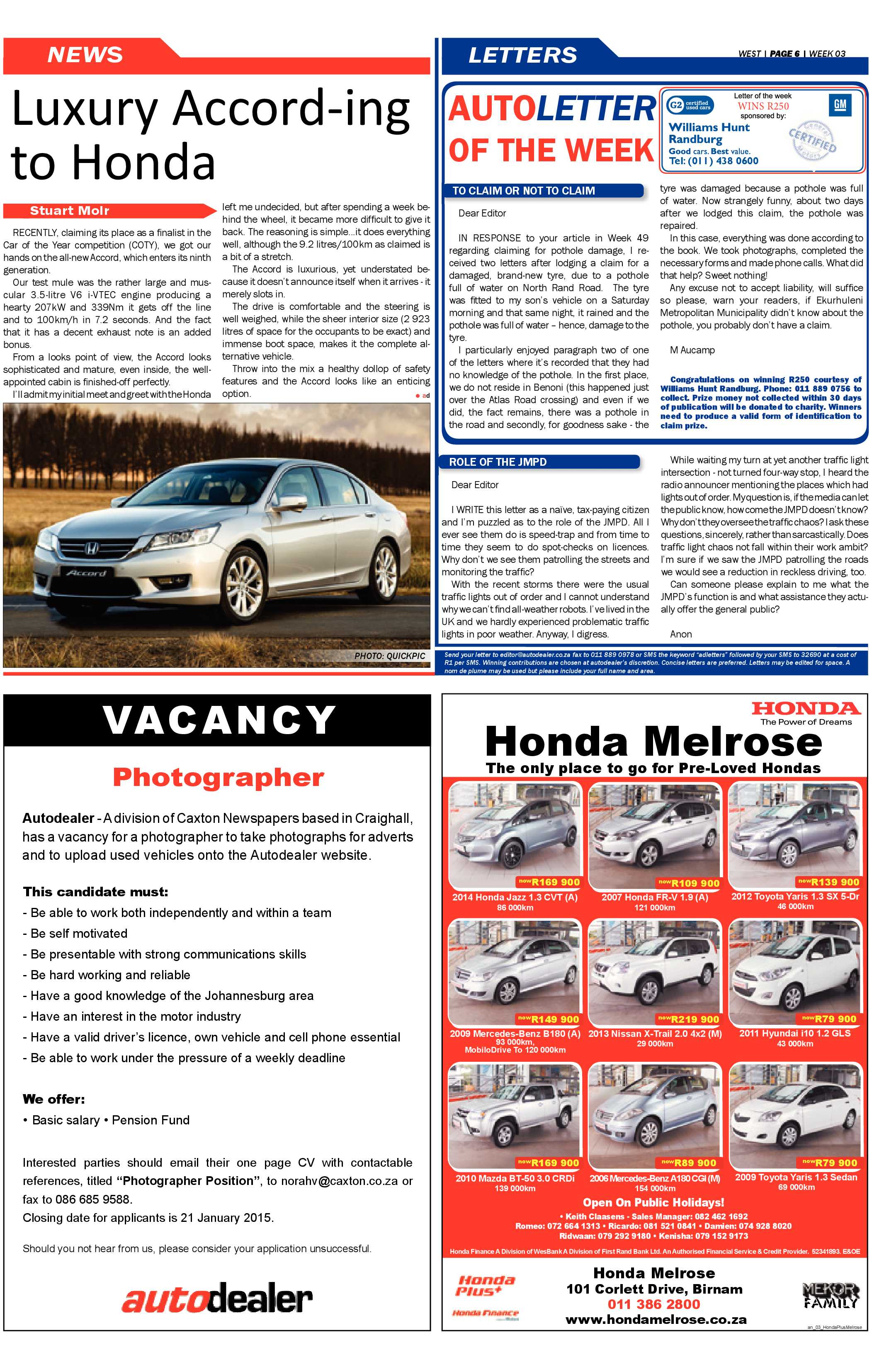 Roodepoort Record 16 January 2015 page 26