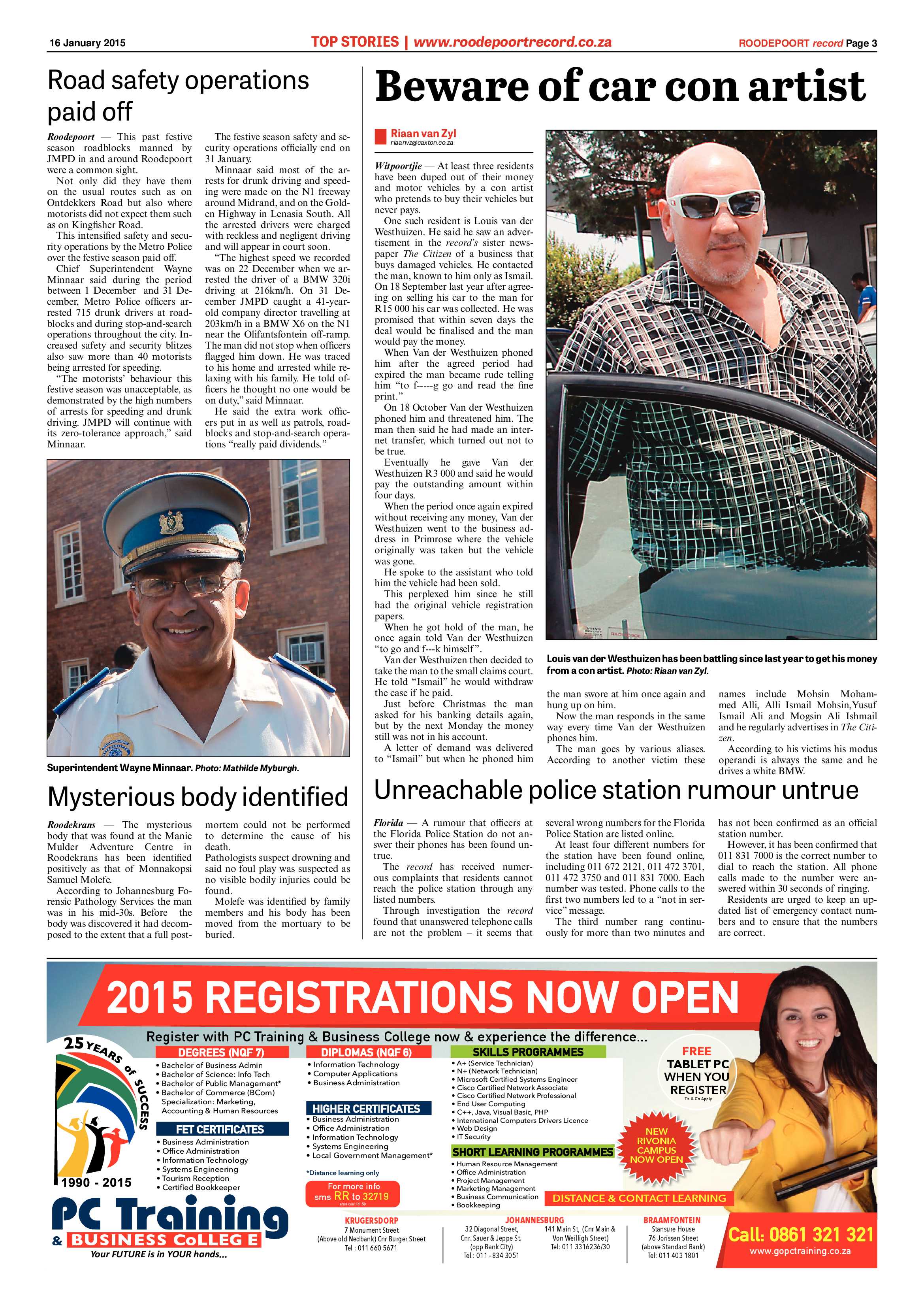 Roodepoort Record 16 January 2015 page 3