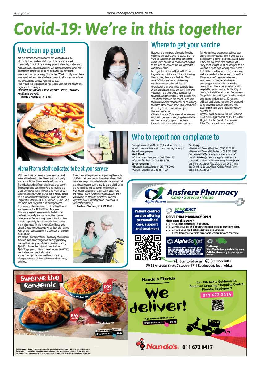 Roodepoort Record 16 July 2021 page 11