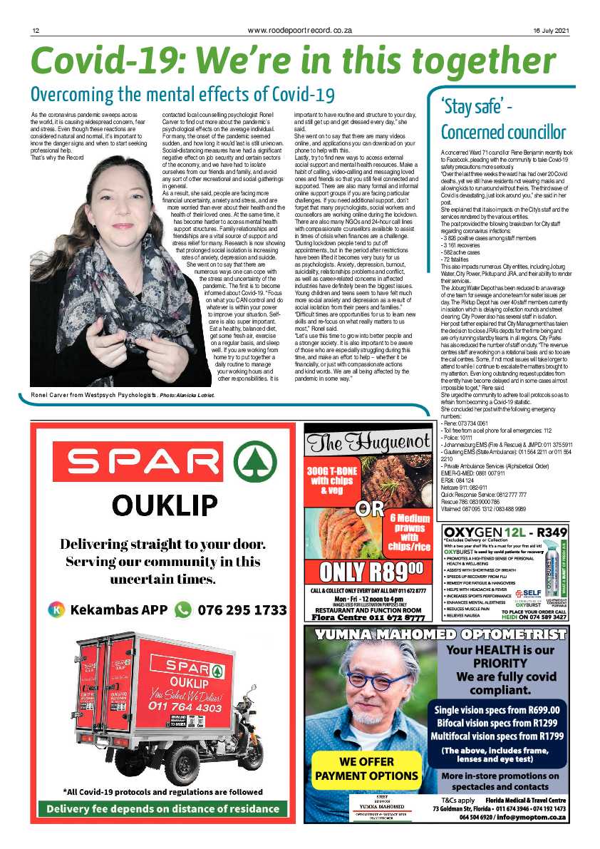 Roodepoort Record 16 July 2021 page 12