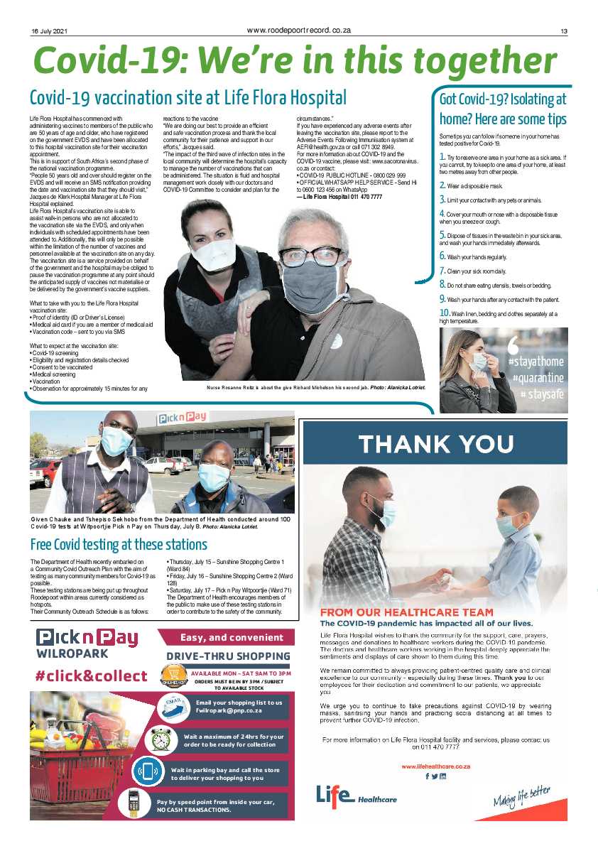 Roodepoort Record 16 July 2021 page 13