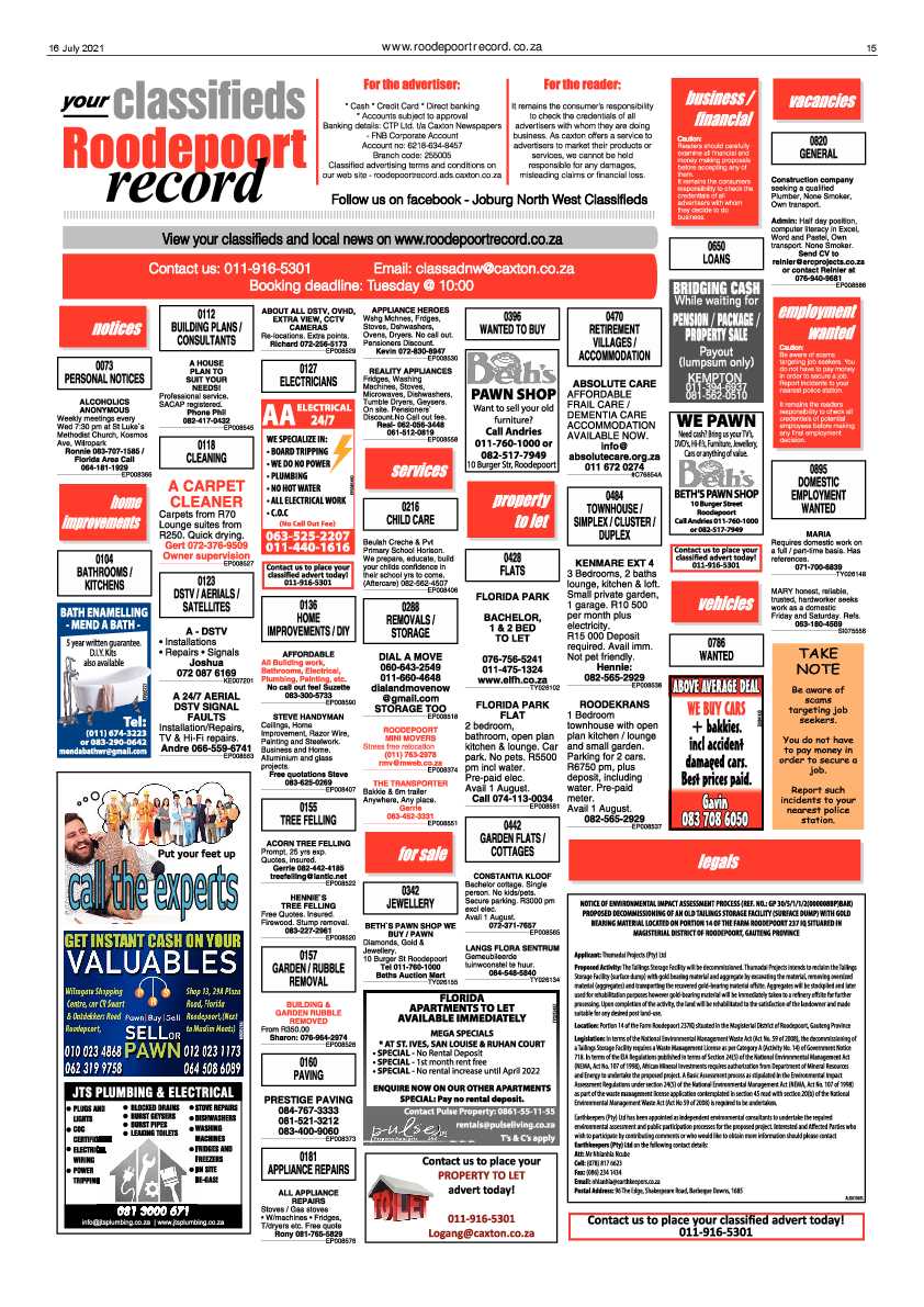Roodepoort Record 16 July 2021 page 15