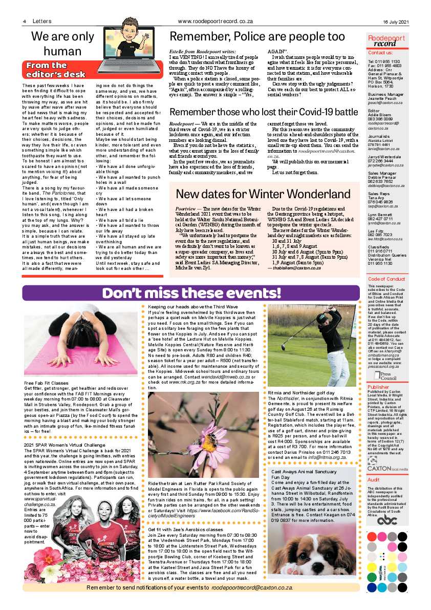 Roodepoort Record 16 July 2021 page 4