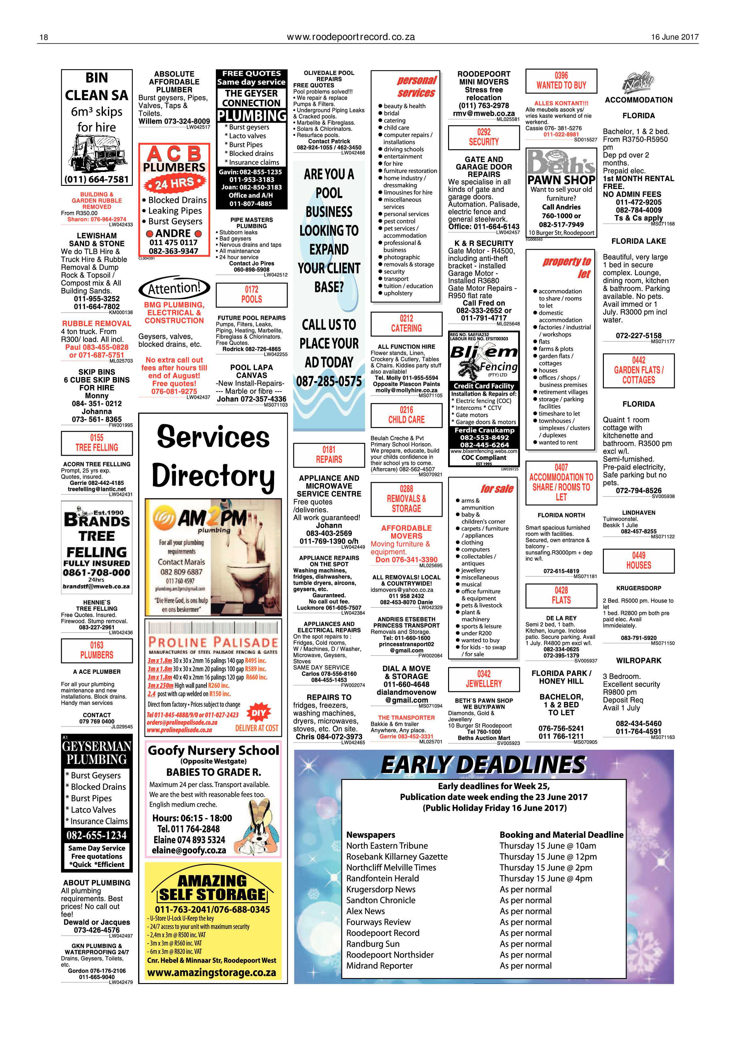 Roodepoort Record 16 June 2017 page 18