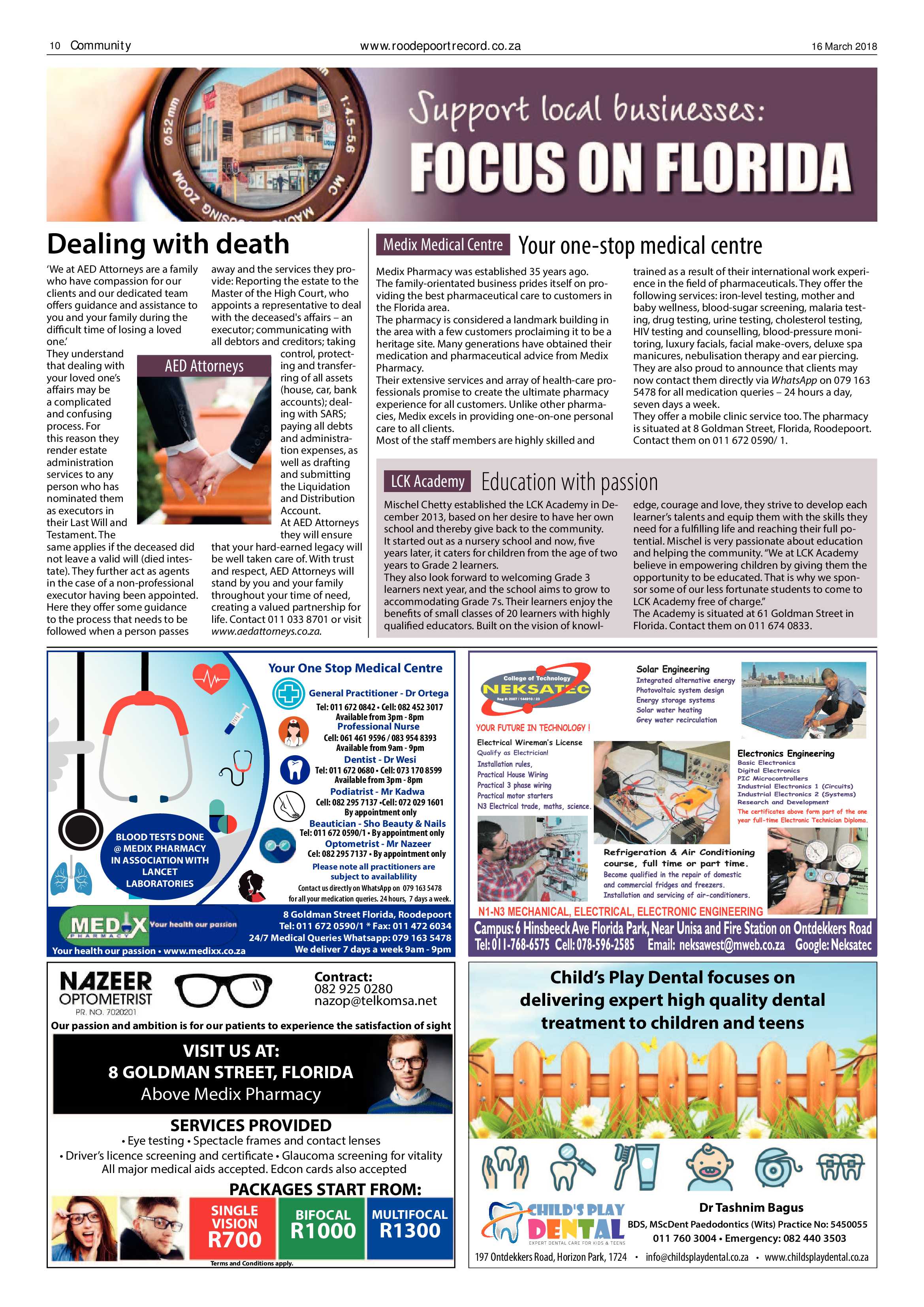 Roodepoort Record 16 March 2018 page 10