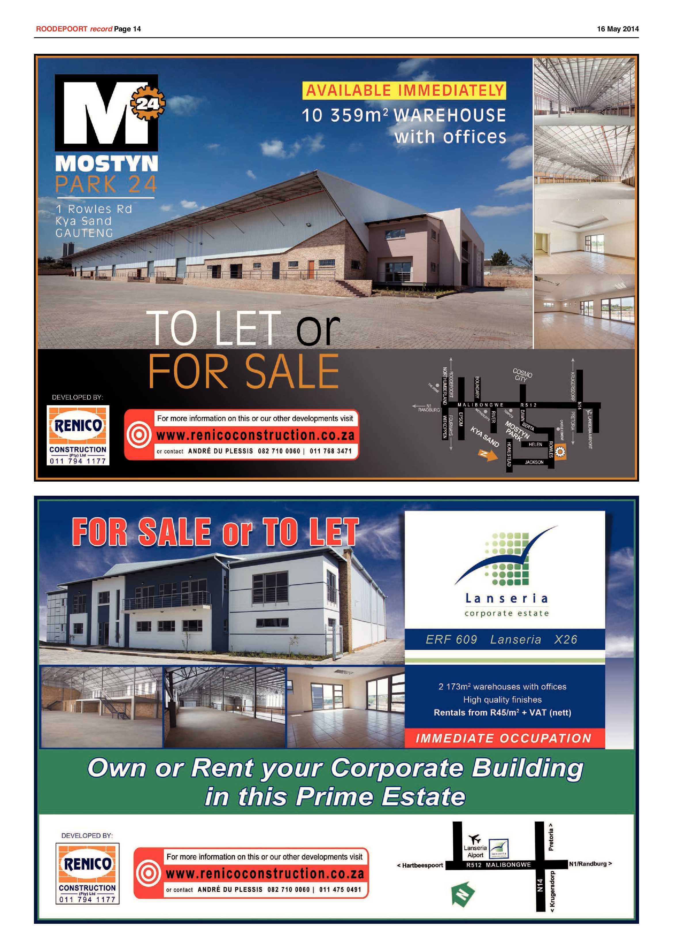 Roodepoort Record 16 May 2014 page 14