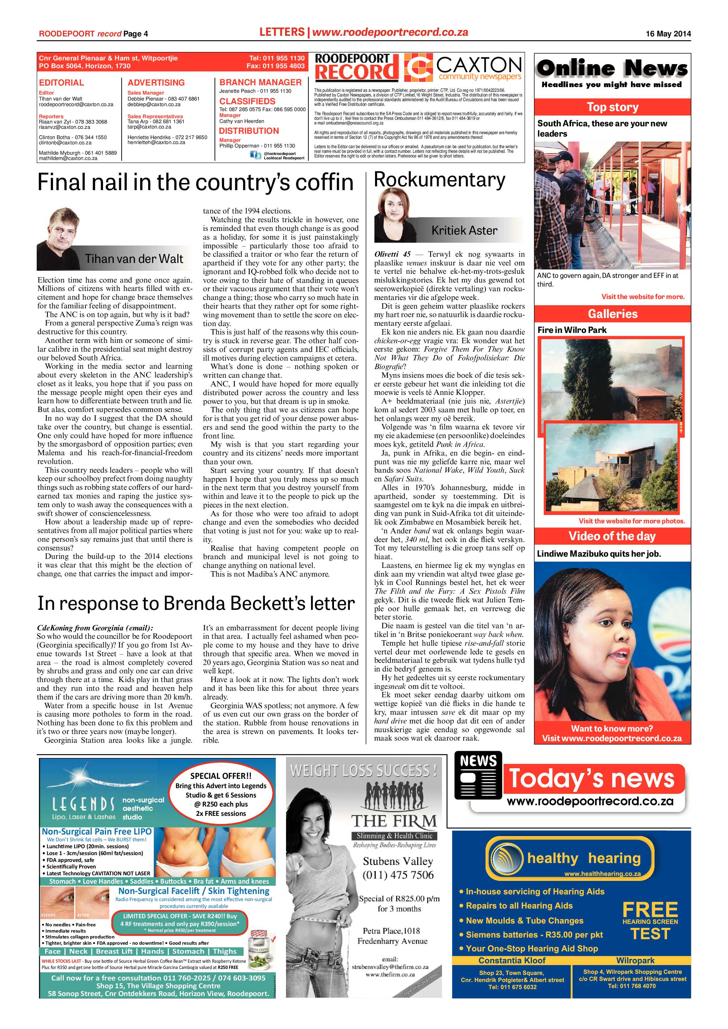 Roodepoort Record 16 May 2014 page 4