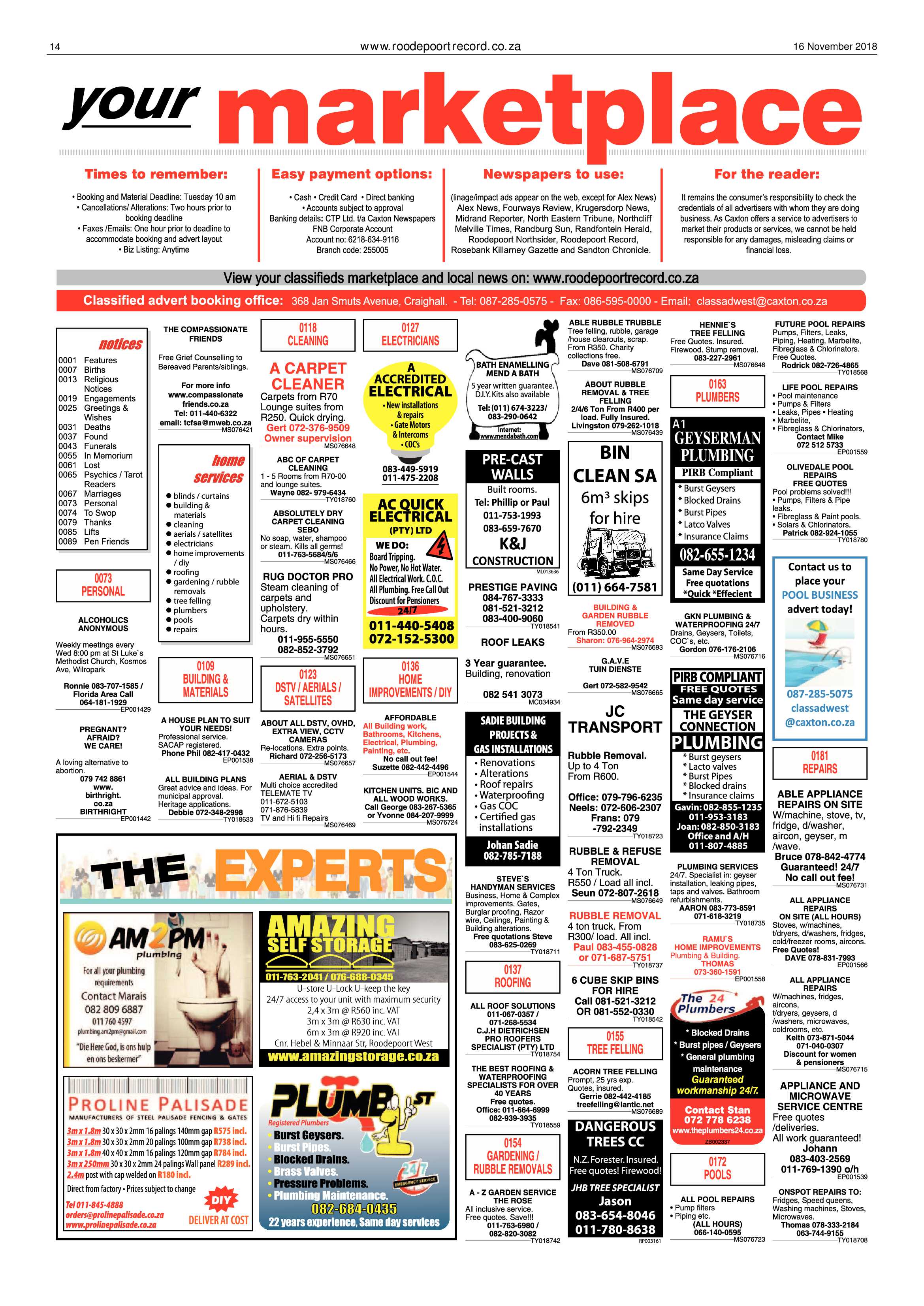 Roodepoort Record 16 November 2018 page 14