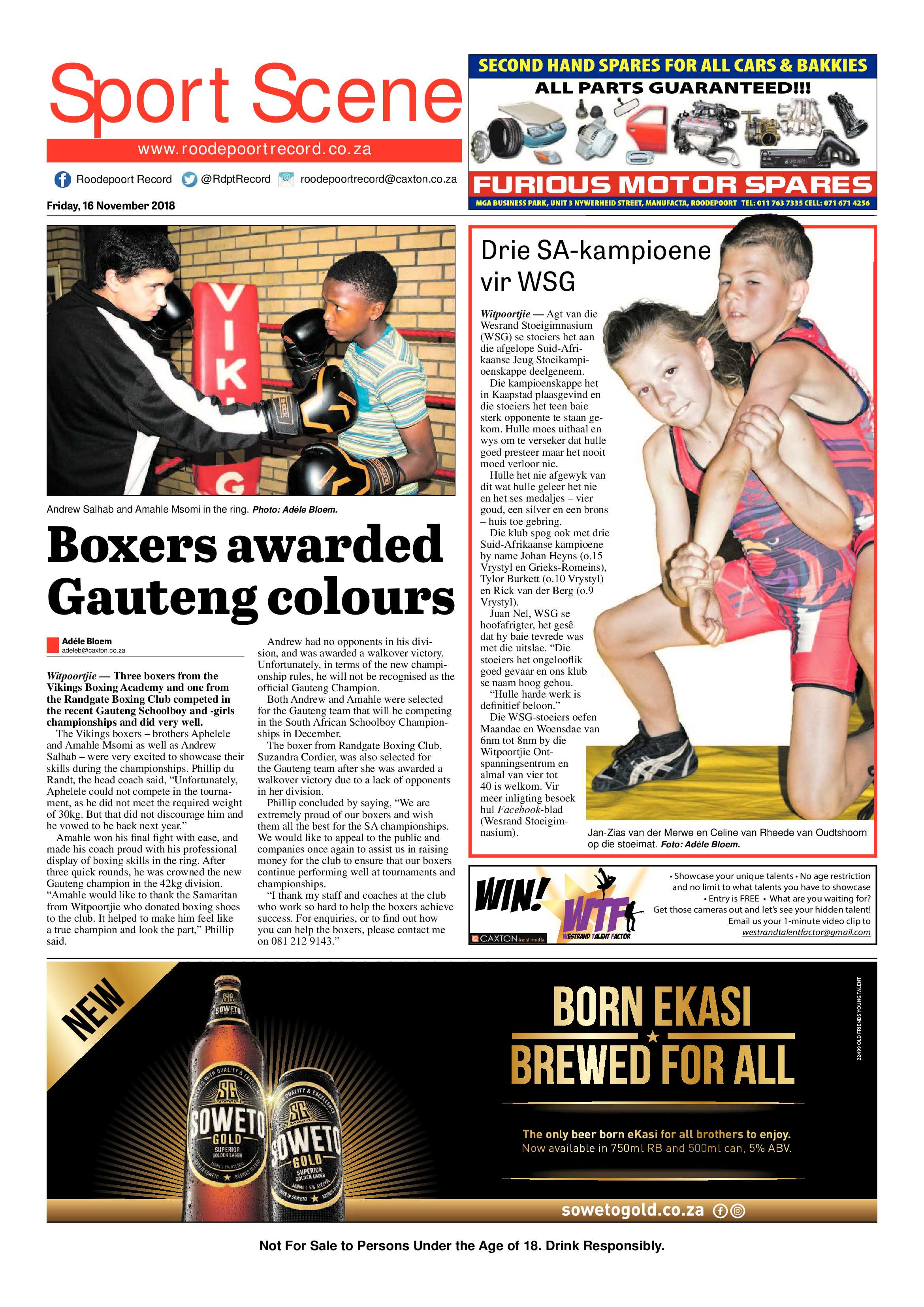 Roodepoort Record 16 November 2018 page 20