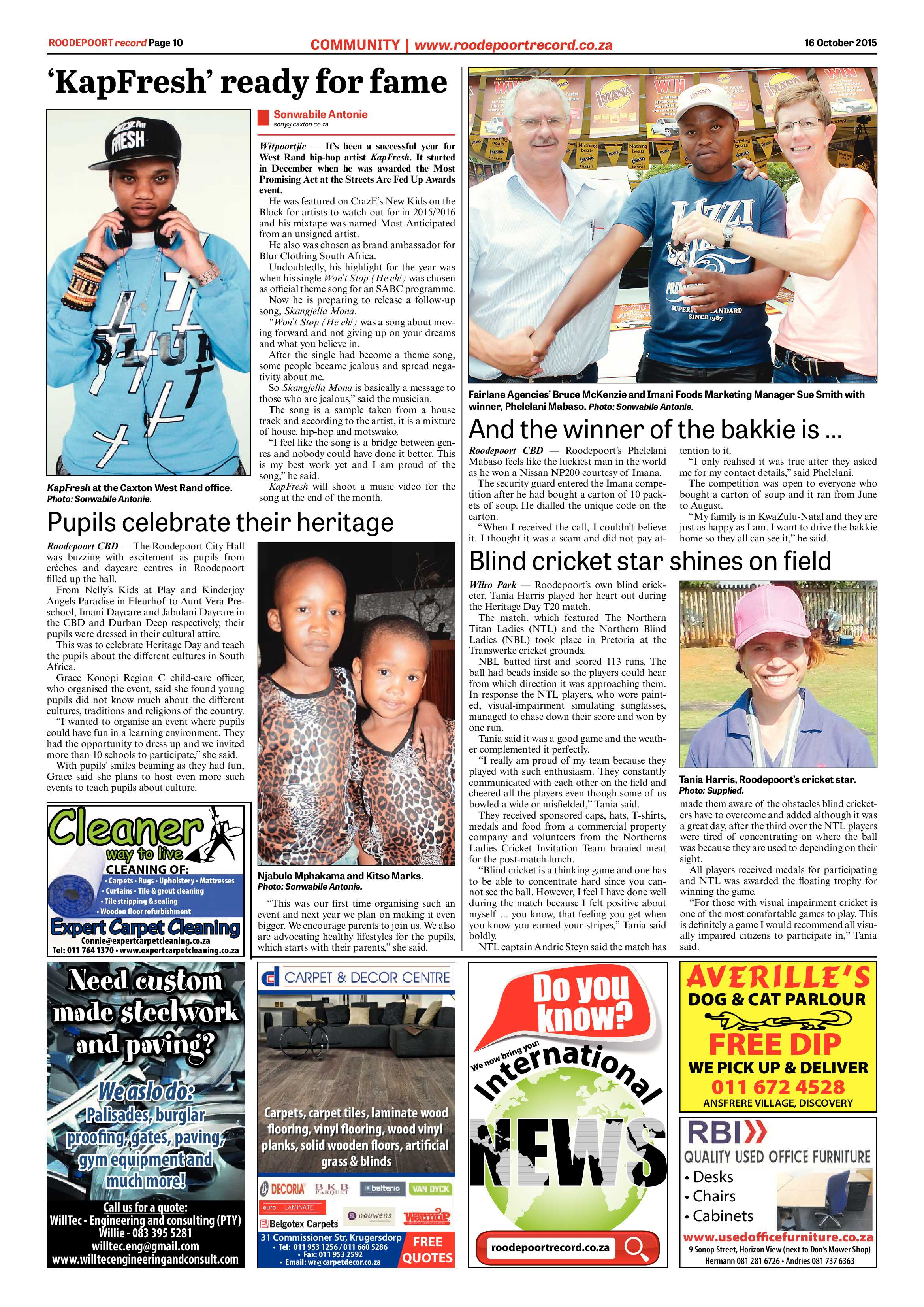 Roodepoort Record 16 October 2015 page 10