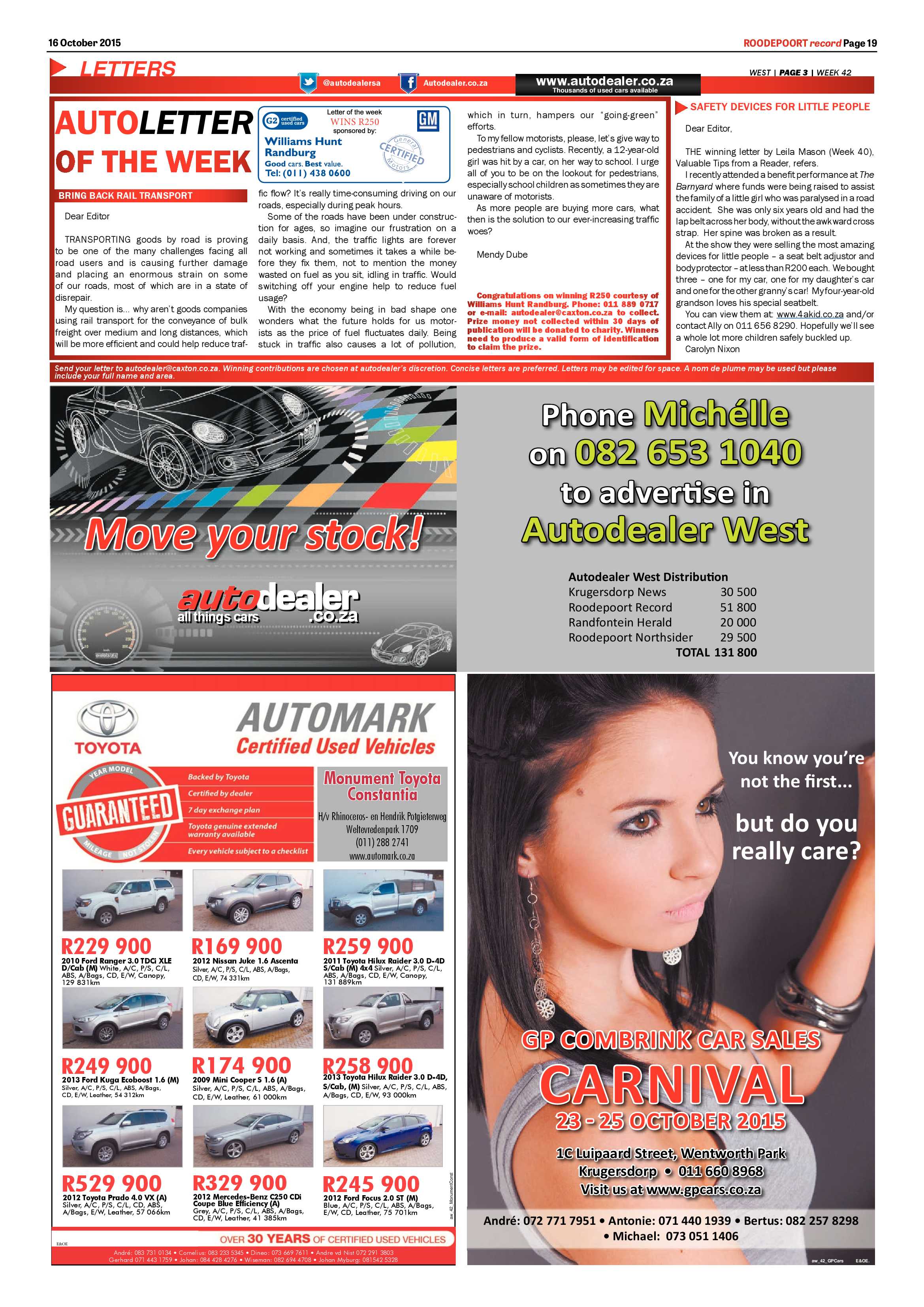 Roodepoort Record 16 October 2015 page 19