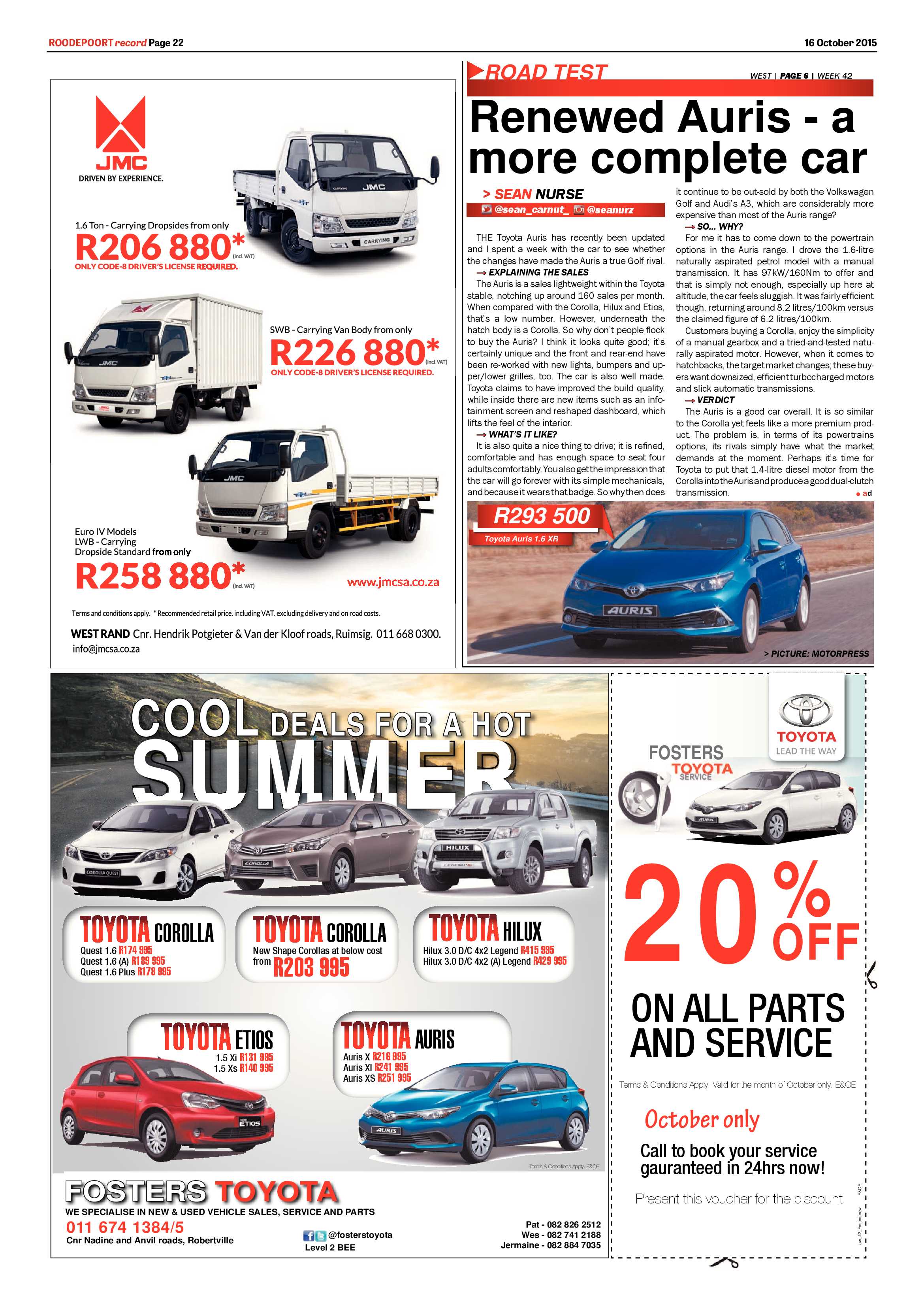 Roodepoort Record 16 October 2015 page 22