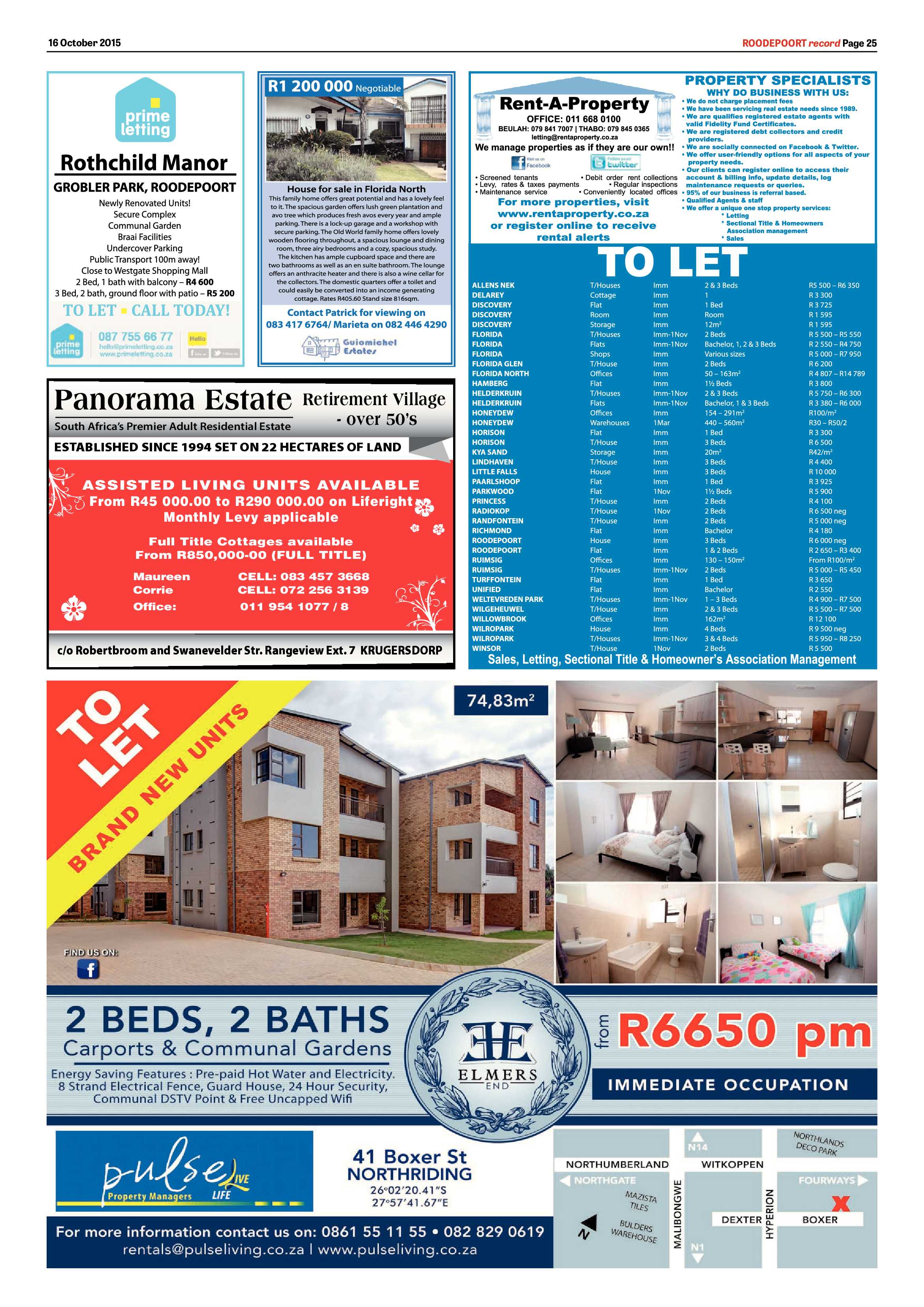Roodepoort Record 16 October 2015 page 25
