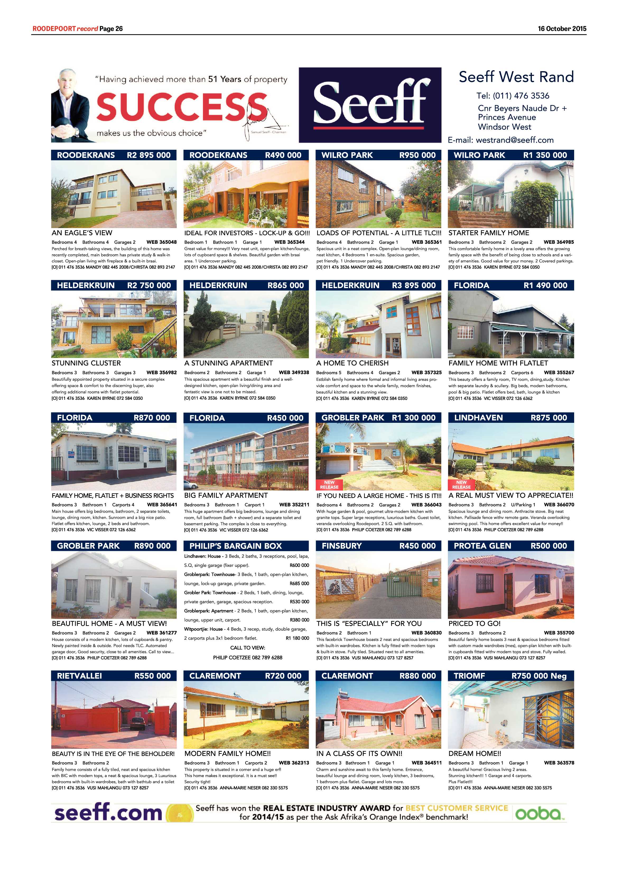 Roodepoort Record 16 October 2015 page 26