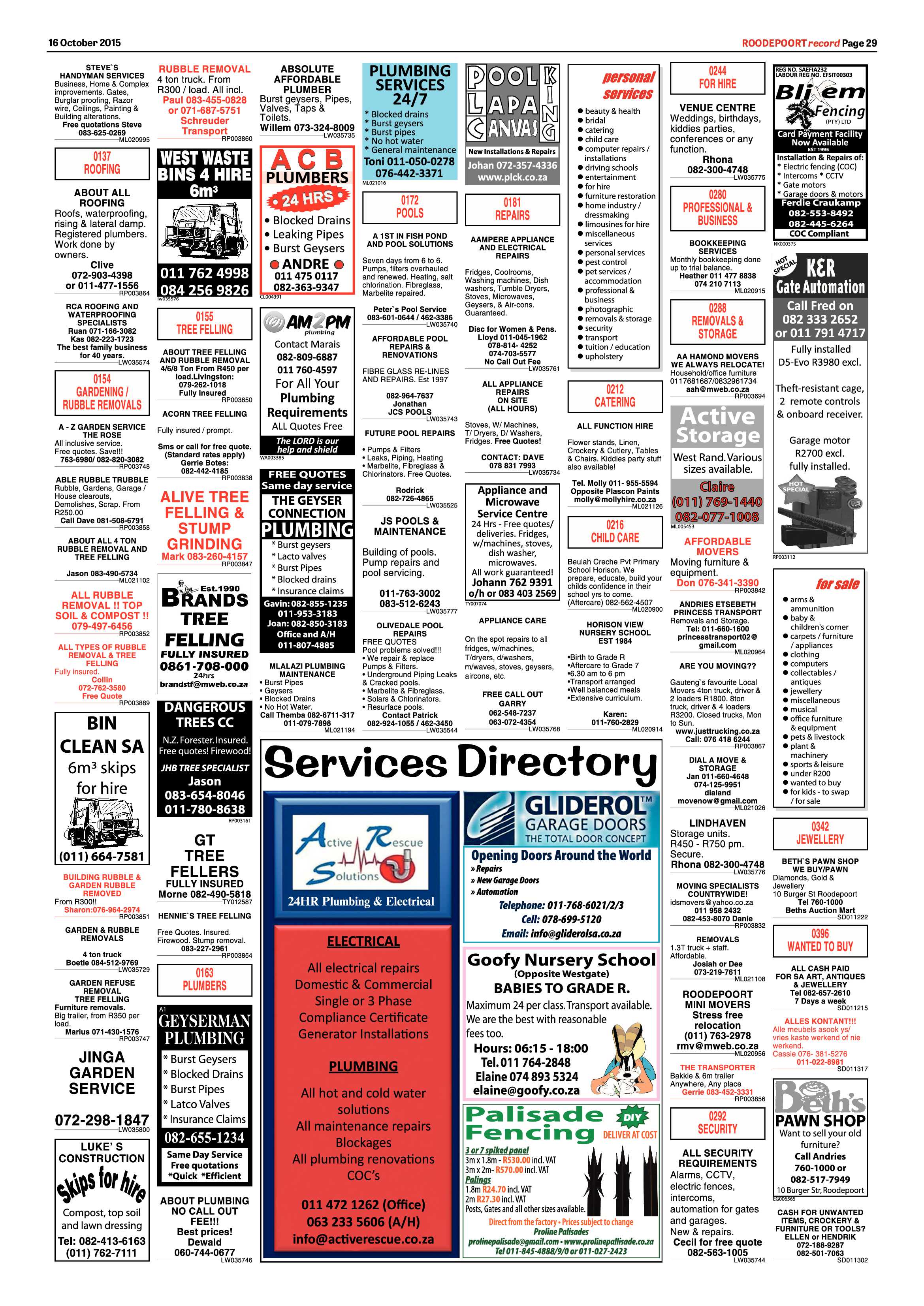 Roodepoort Record 16 October 2015 page 29