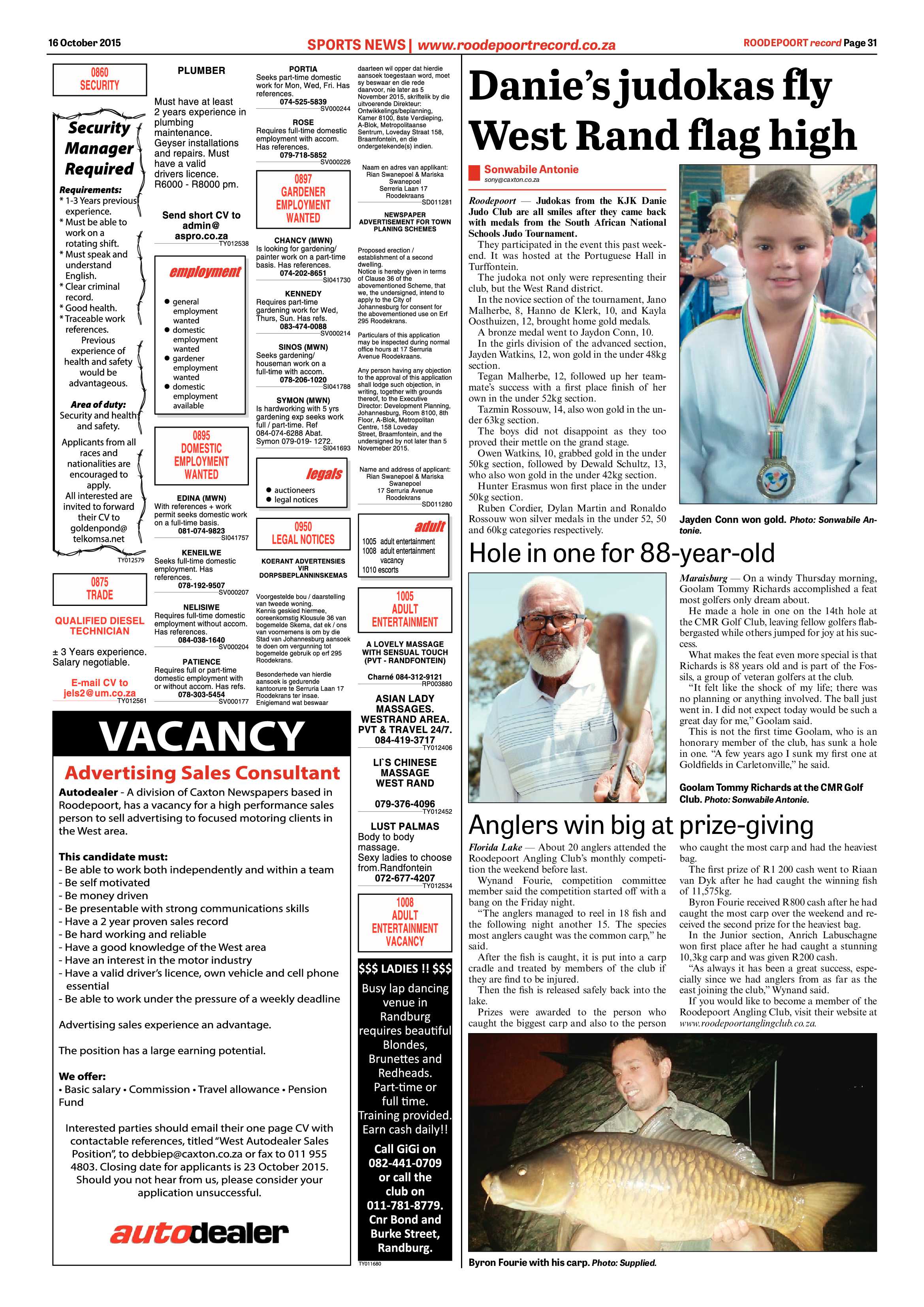 Roodepoort Record 16 October 2015 page 31