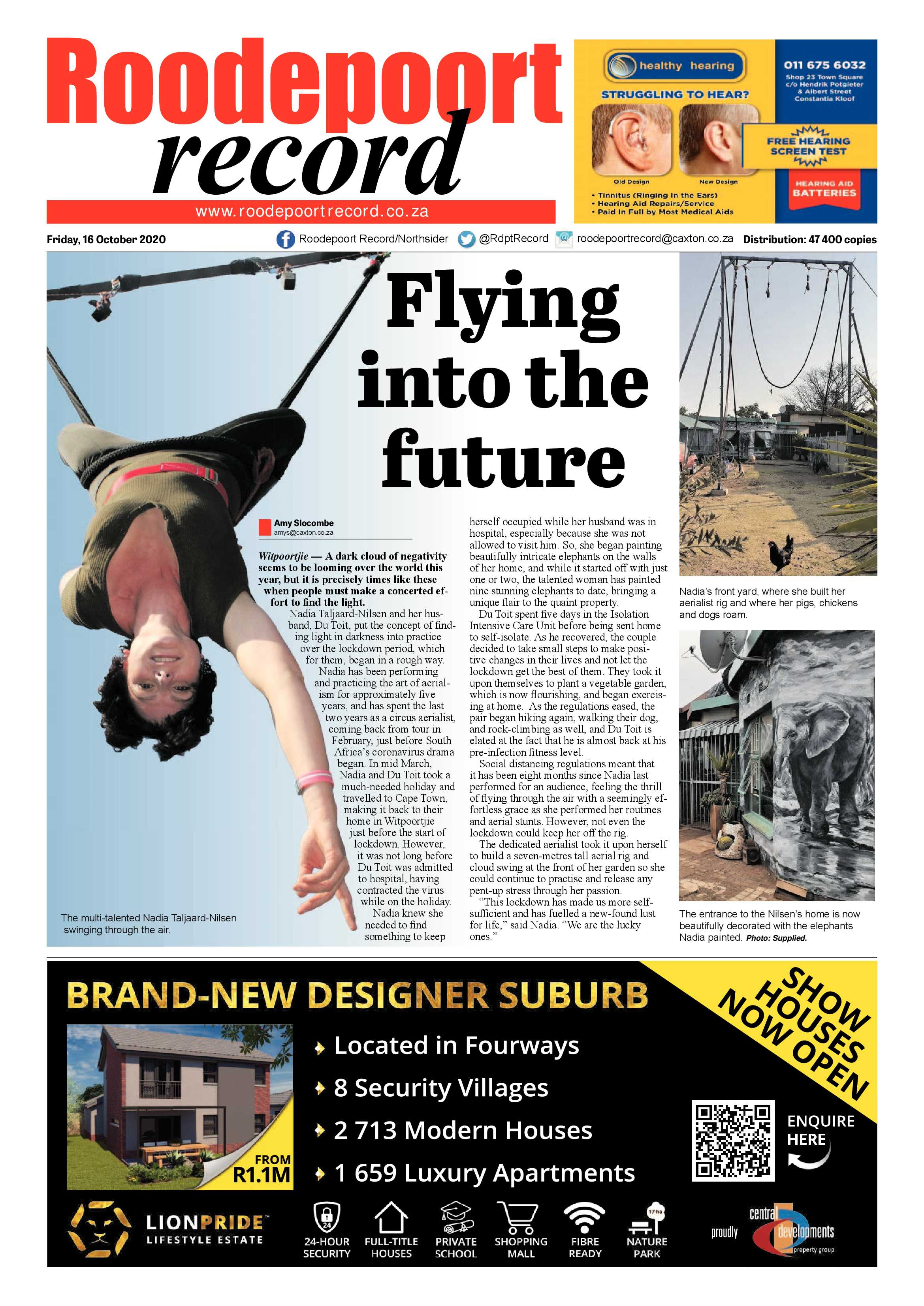 Roodepoort Record 16 October 2020 page 1