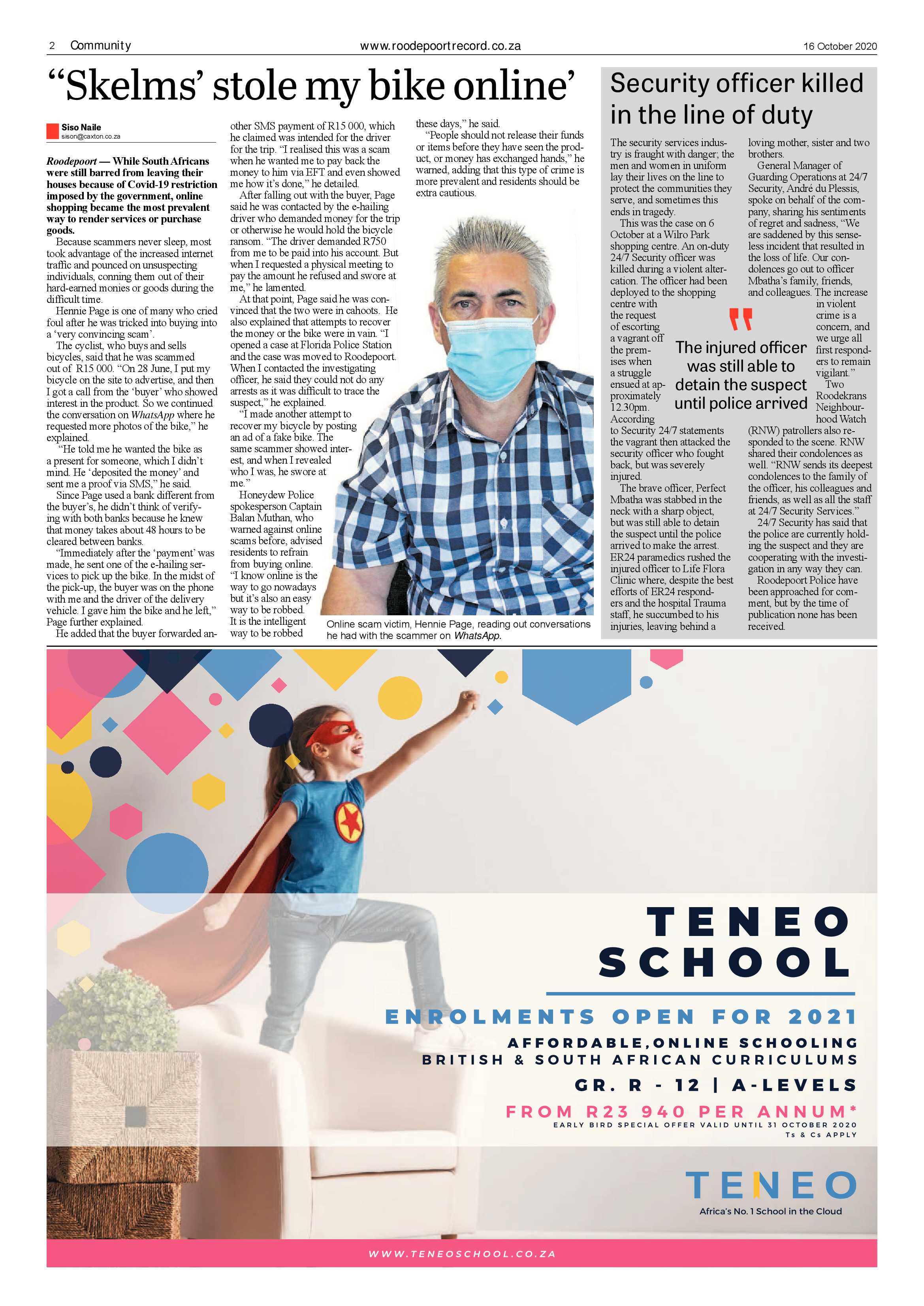 Roodepoort Record 16 October 2020 page 2