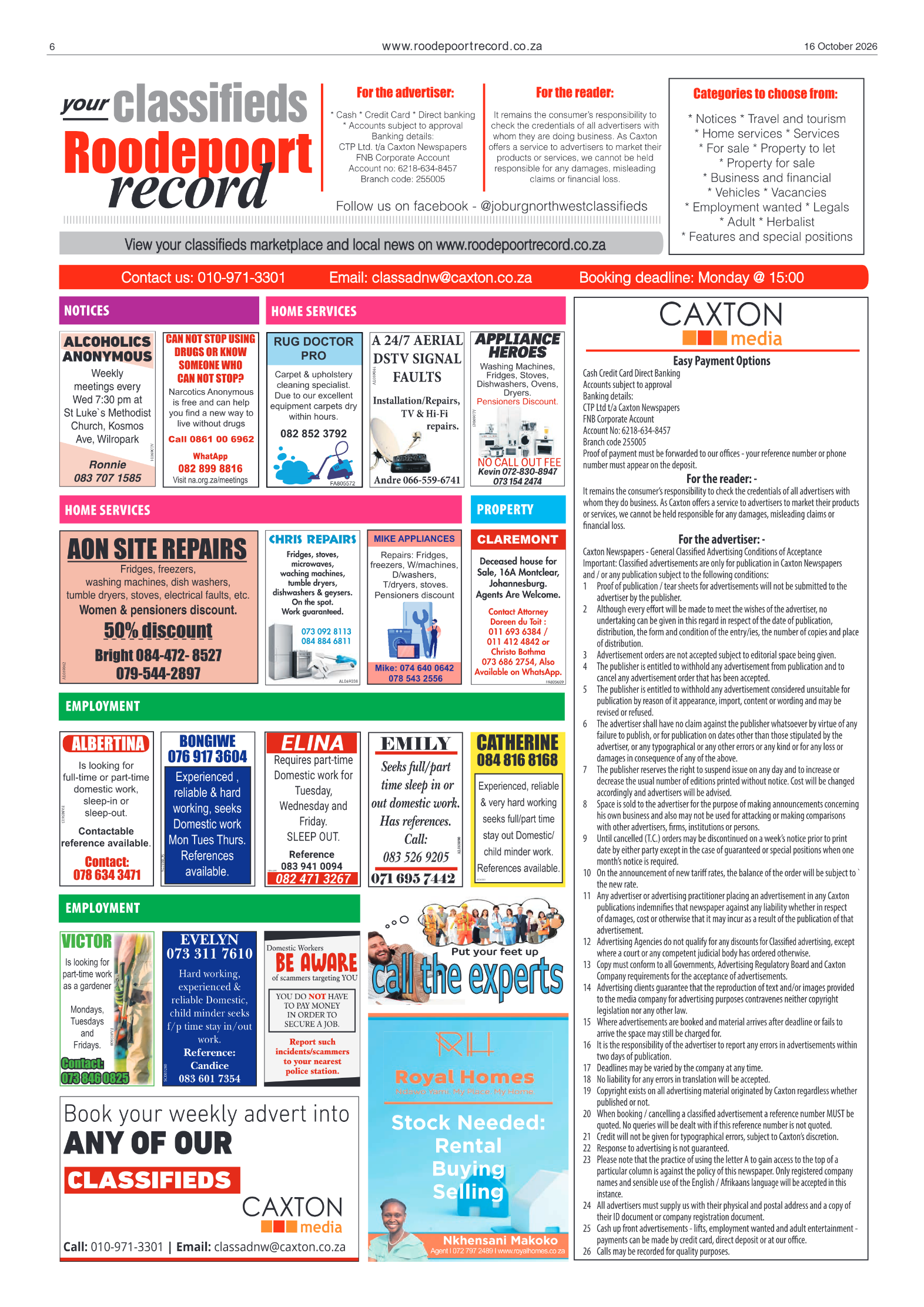 Roodepoort Record 16 October 2026 page 6