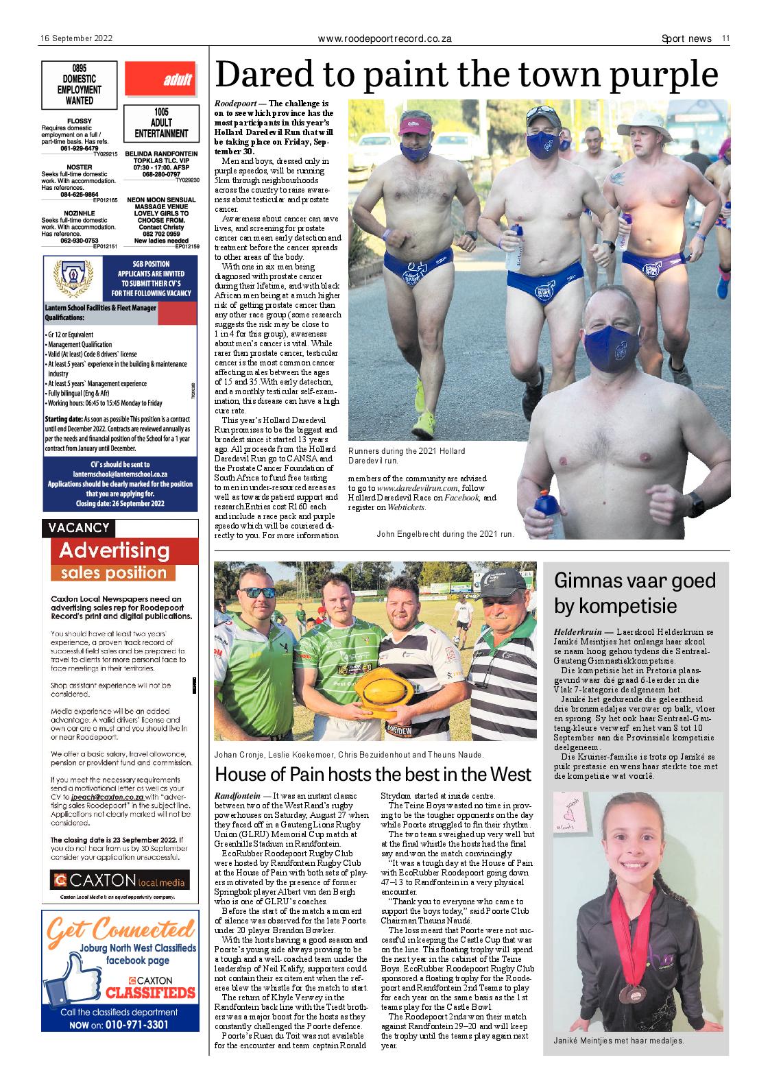 Roodepoort Record 16 September 2022 page 11