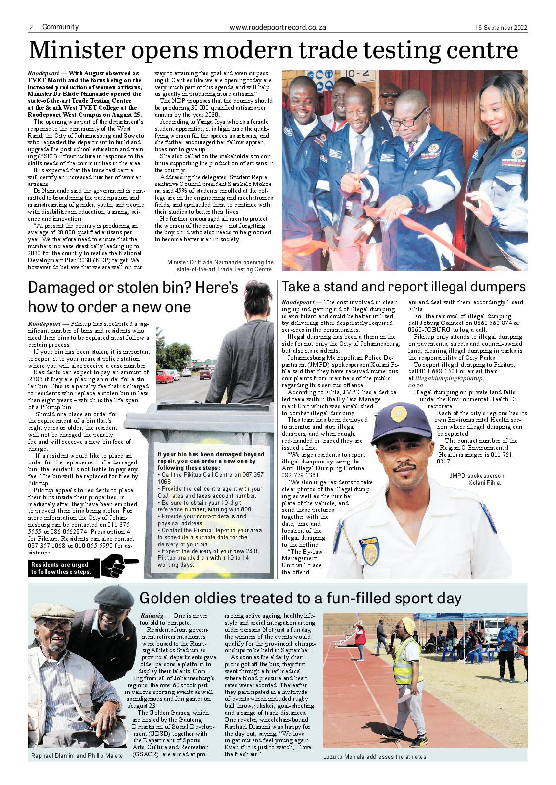 Roodepoort Record 16 September 2022 page 2