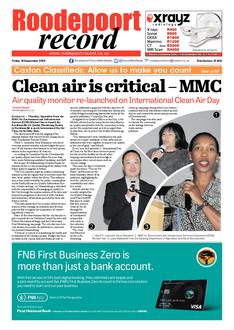 Roodepoort Record 16 September 2022