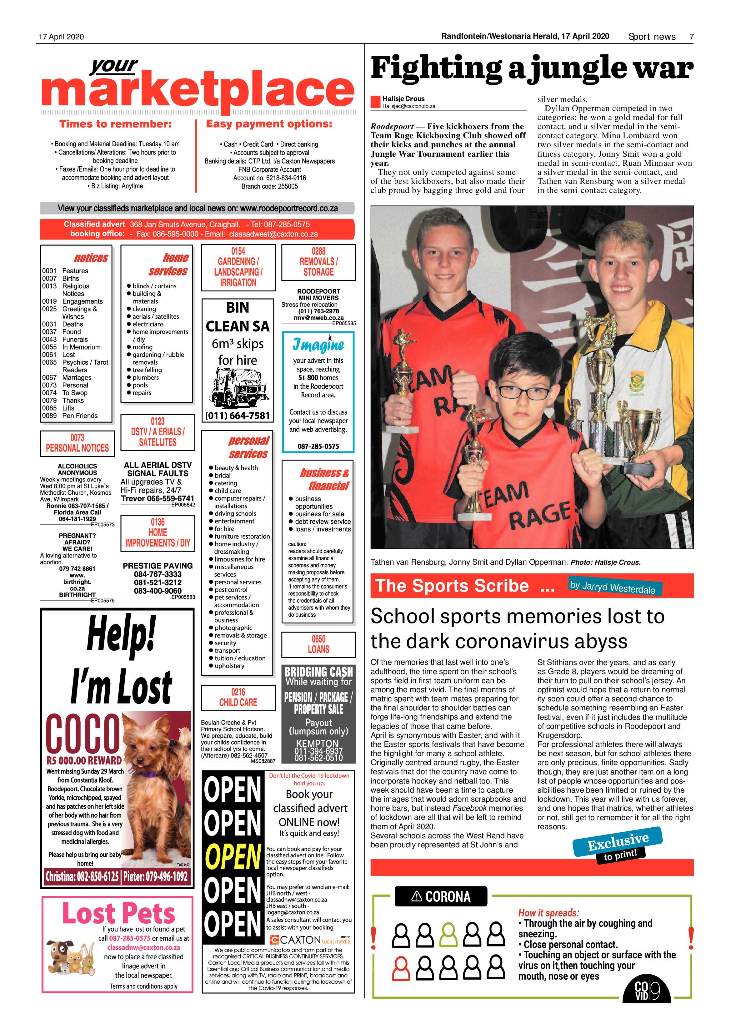 Roodepoort Record 17 April 2020 page 7