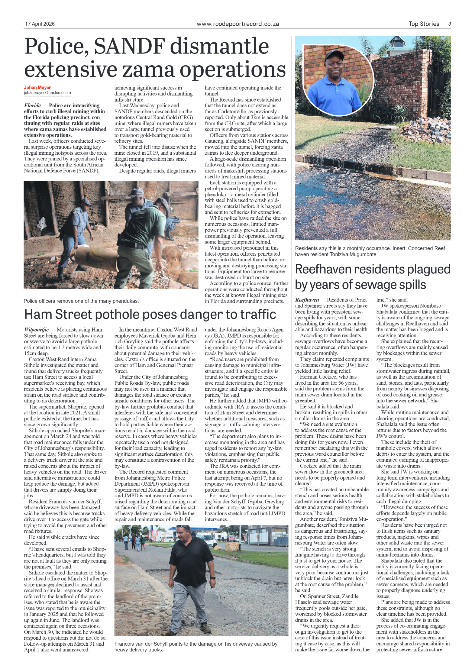 Roodepoort Record 17 April 2026 page 3