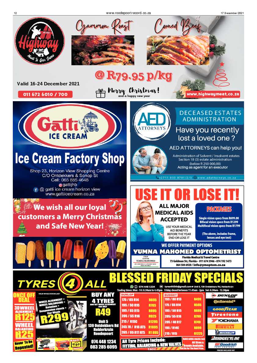 Roodepoort Record 17 December 2021 page 12