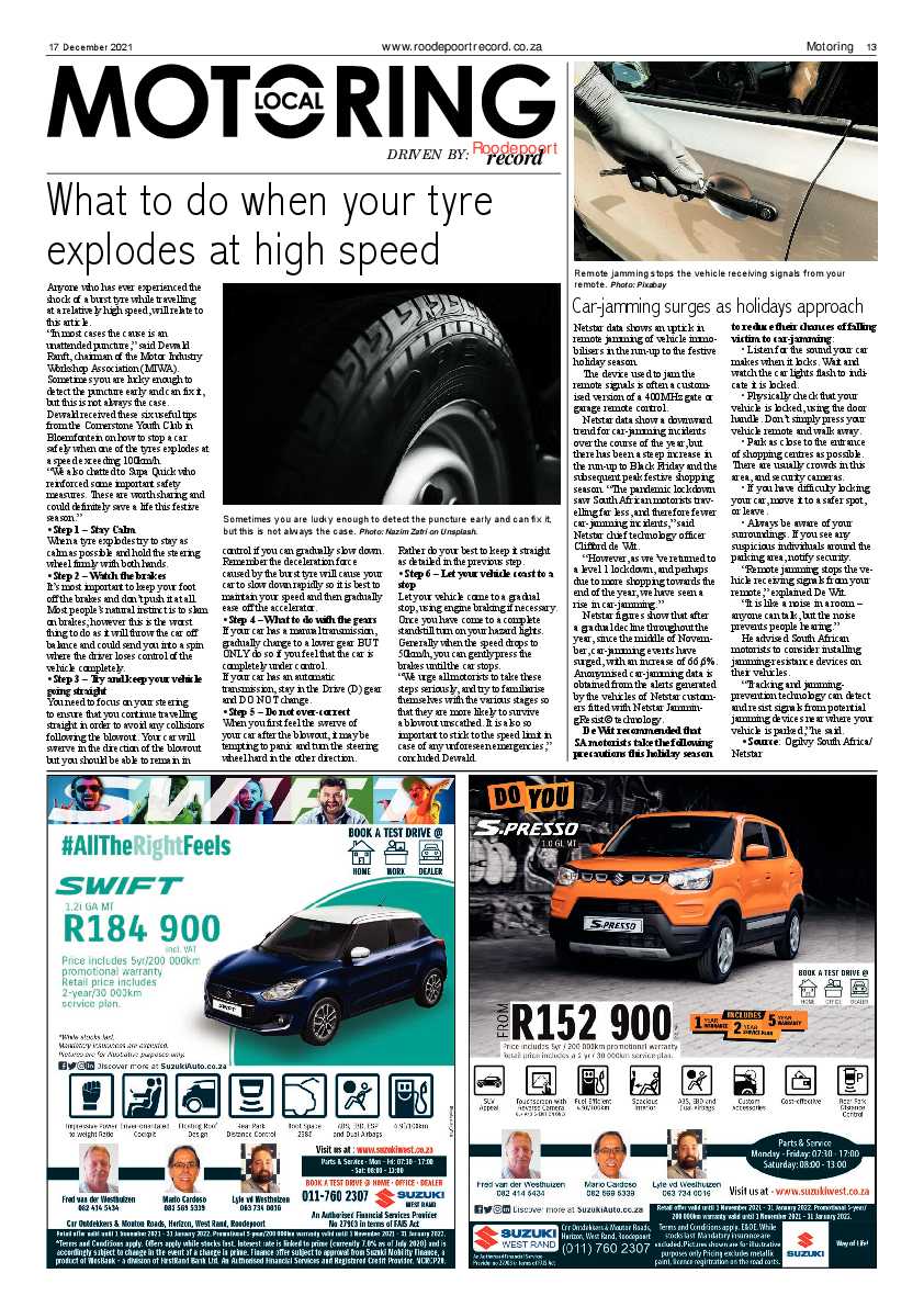 Roodepoort Record 17 December 2021 page 13