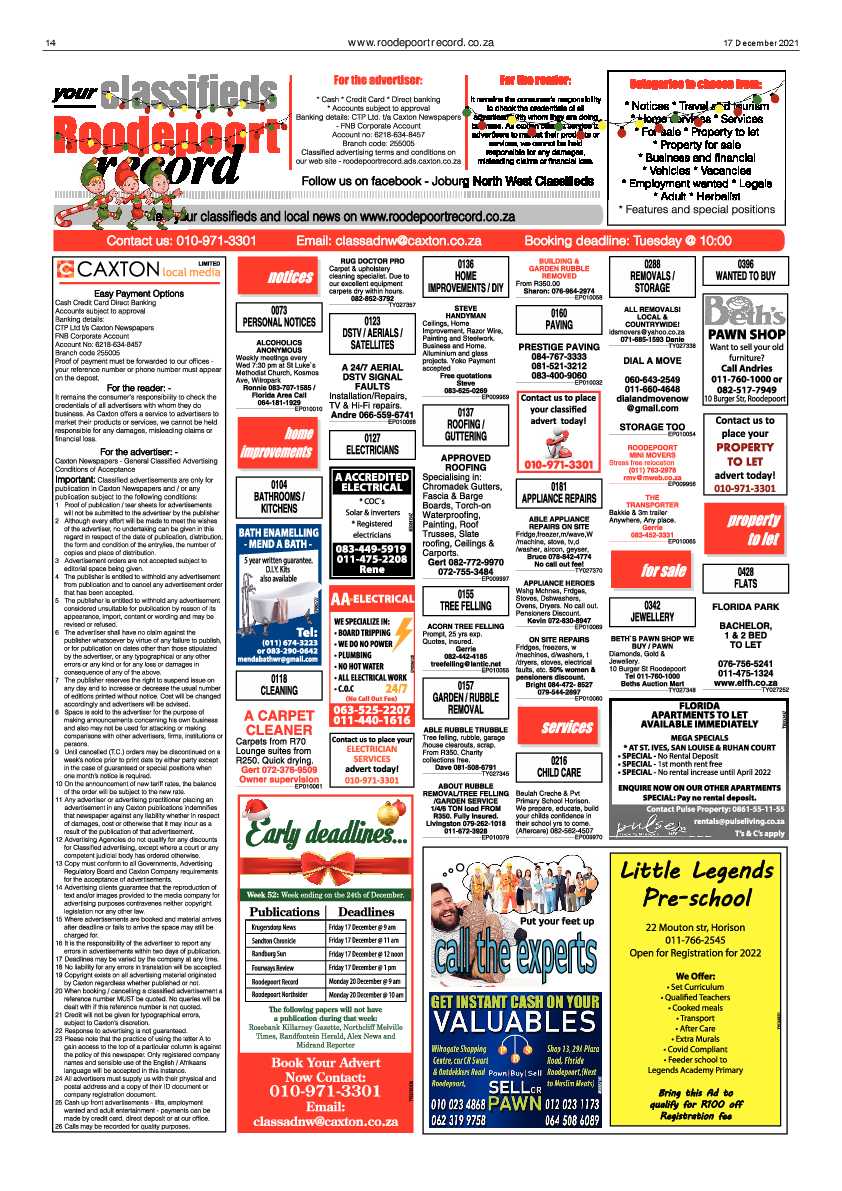 Roodepoort Record 17 December 2021 page 14