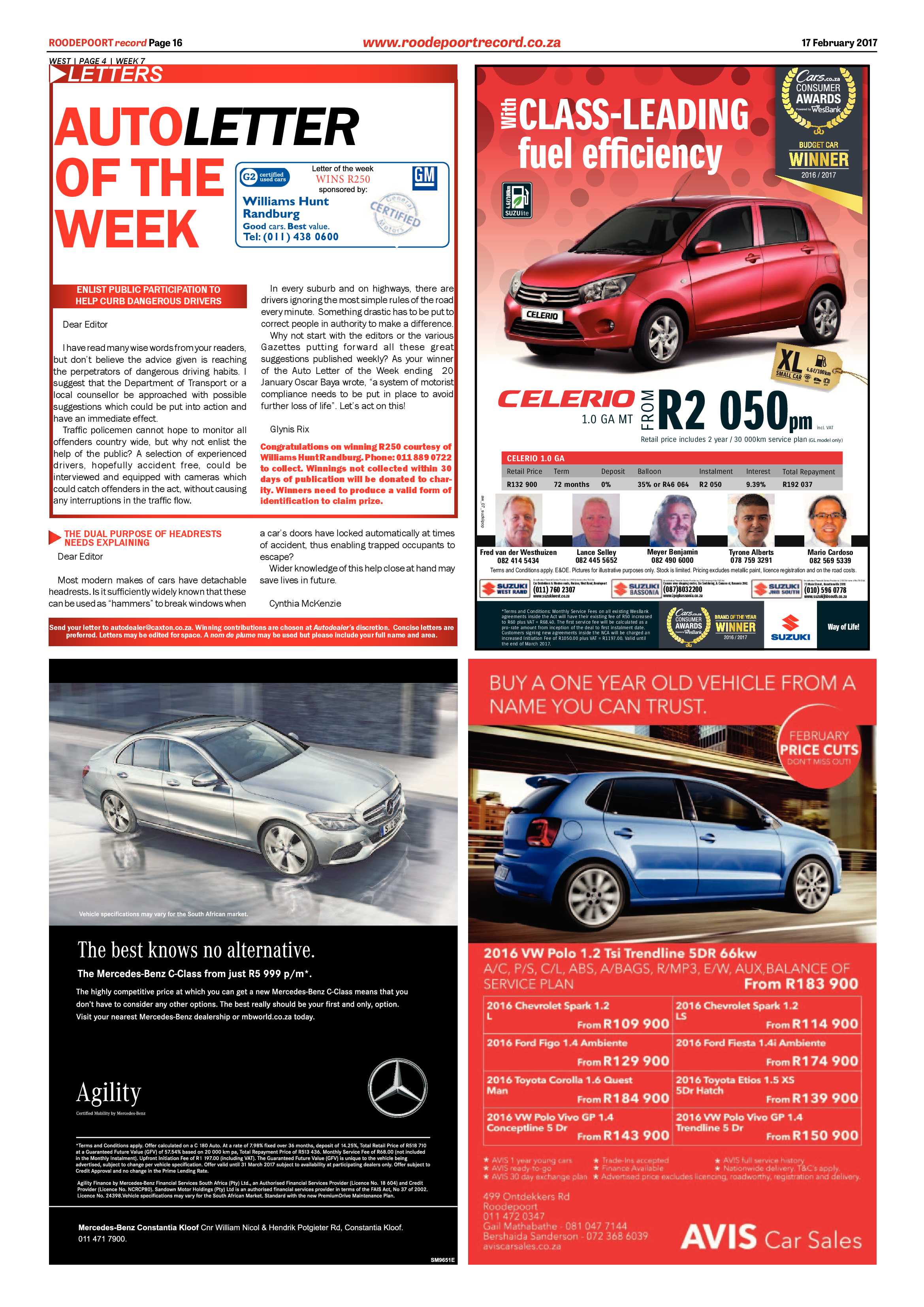 Roodepoort Record 17 February 2017 page 16