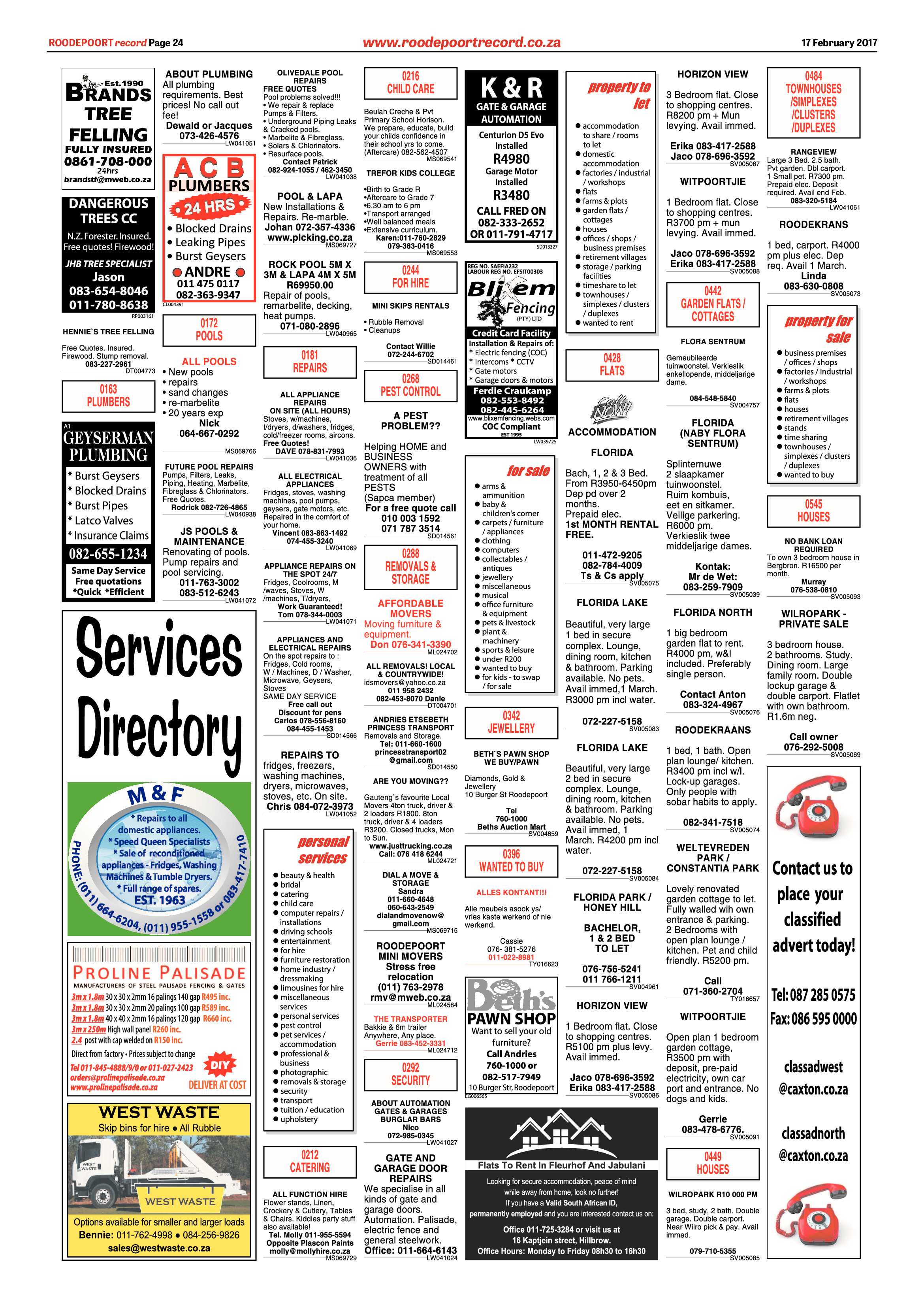 Roodepoort Record 17 February 2017 page 24